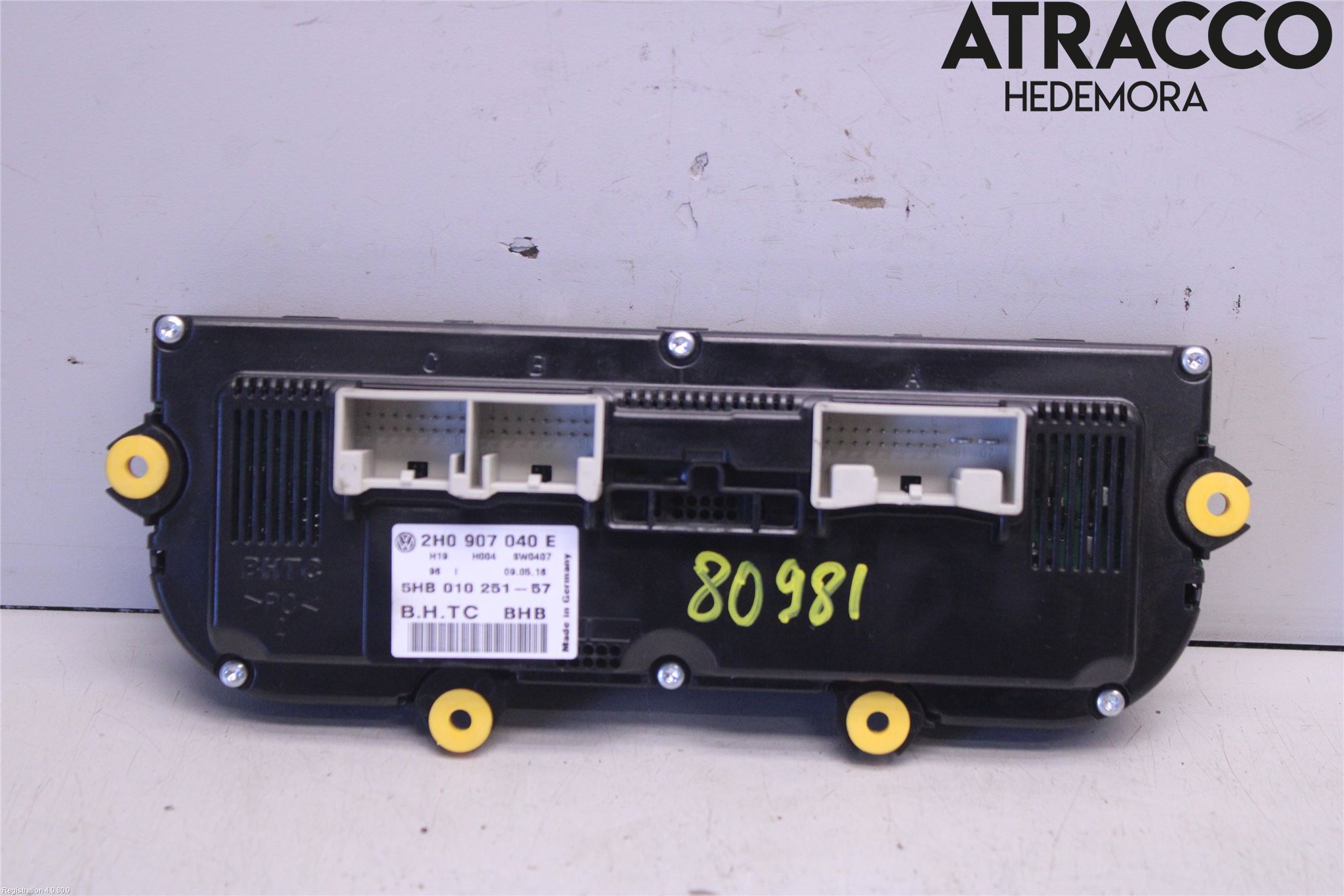 Volkswagen VW AMAROK 2H 10-22 Varme Ac Betjening-Display