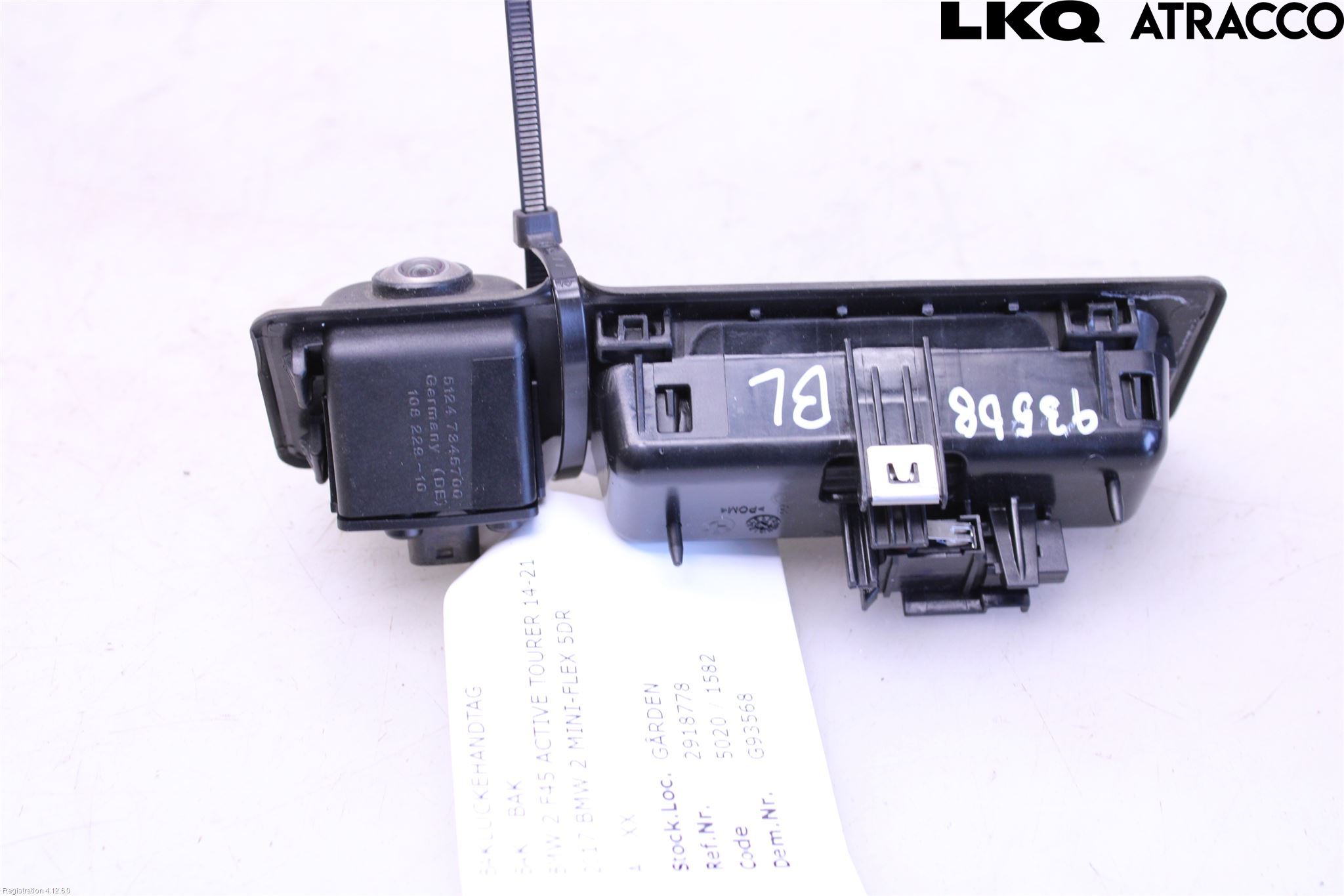 BMW 2 F45 Active Tourer 14-21 Bakluke Handtak Ytre