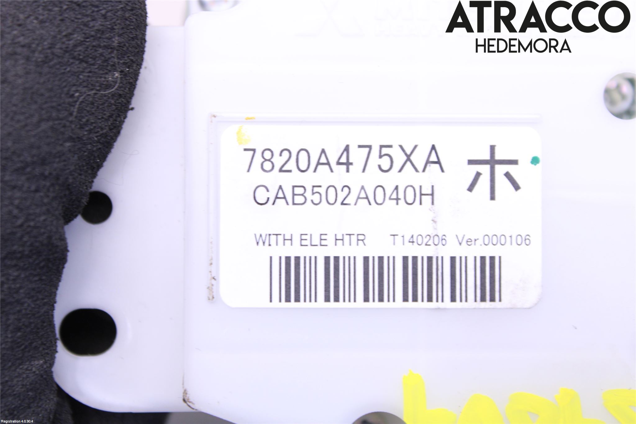 Mitsubishi OUTLANDER 13-21 Varme Ac Betjening-Display