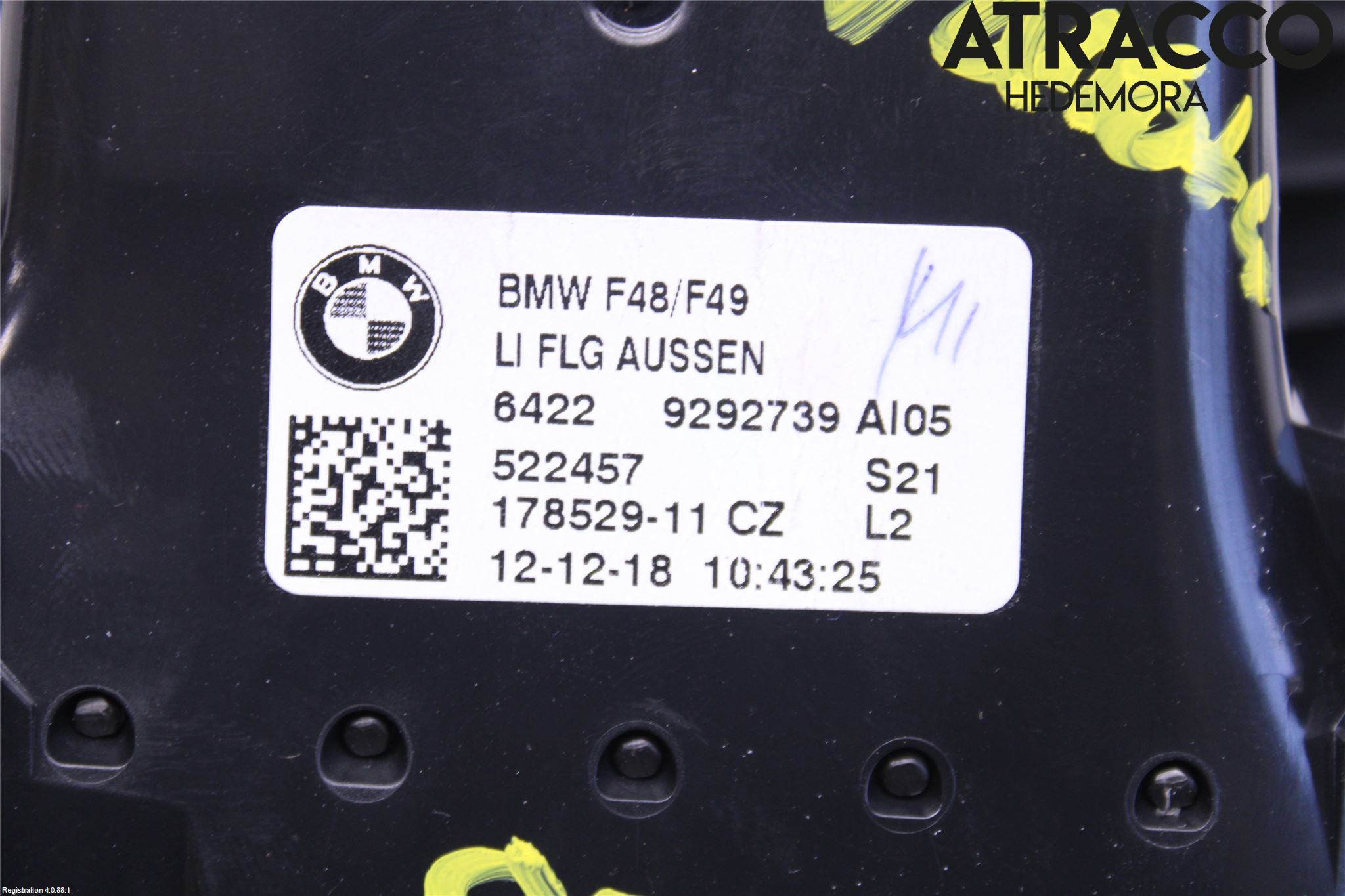 BMW X1 F48 15-22 Dashbord Kanal - Dyse