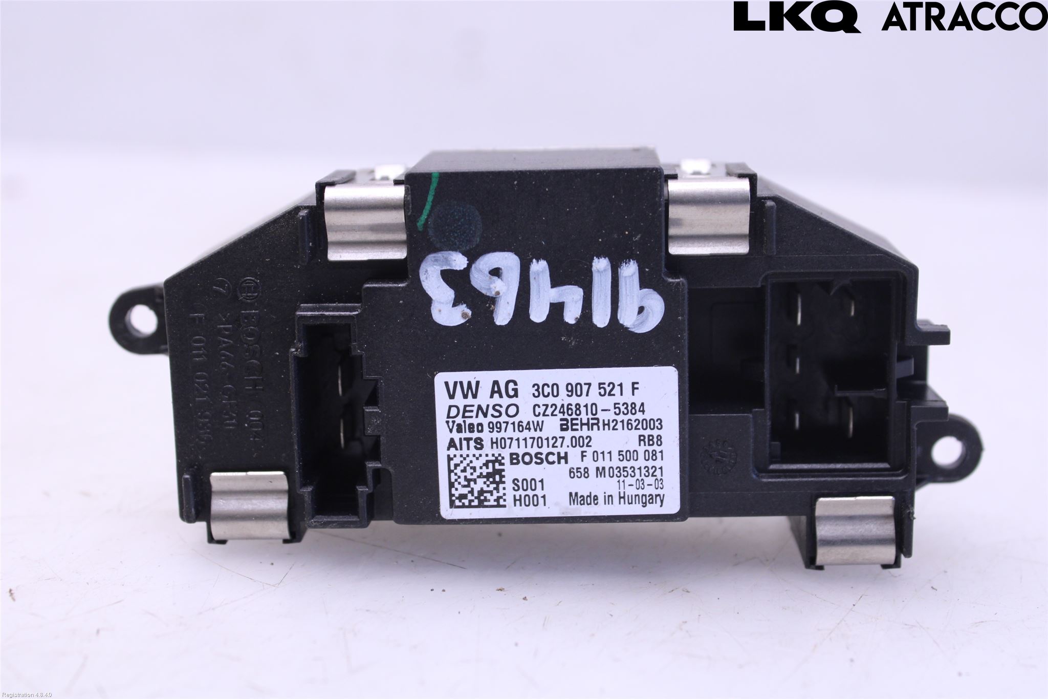 Volkswagen VW PASSAT 11-14 Varmeapparat Viftemotstand