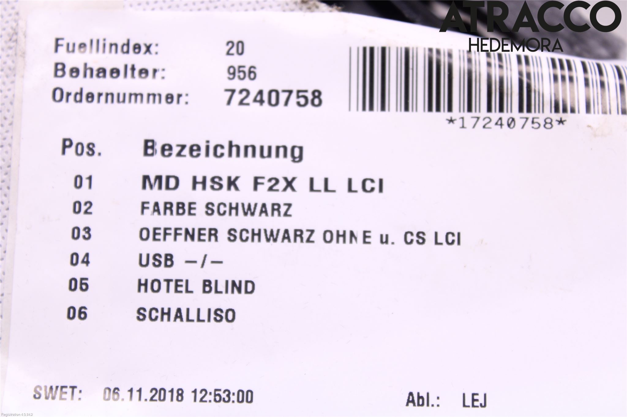 BMW 1 F20/F21 11-19 Innr Hanskerom