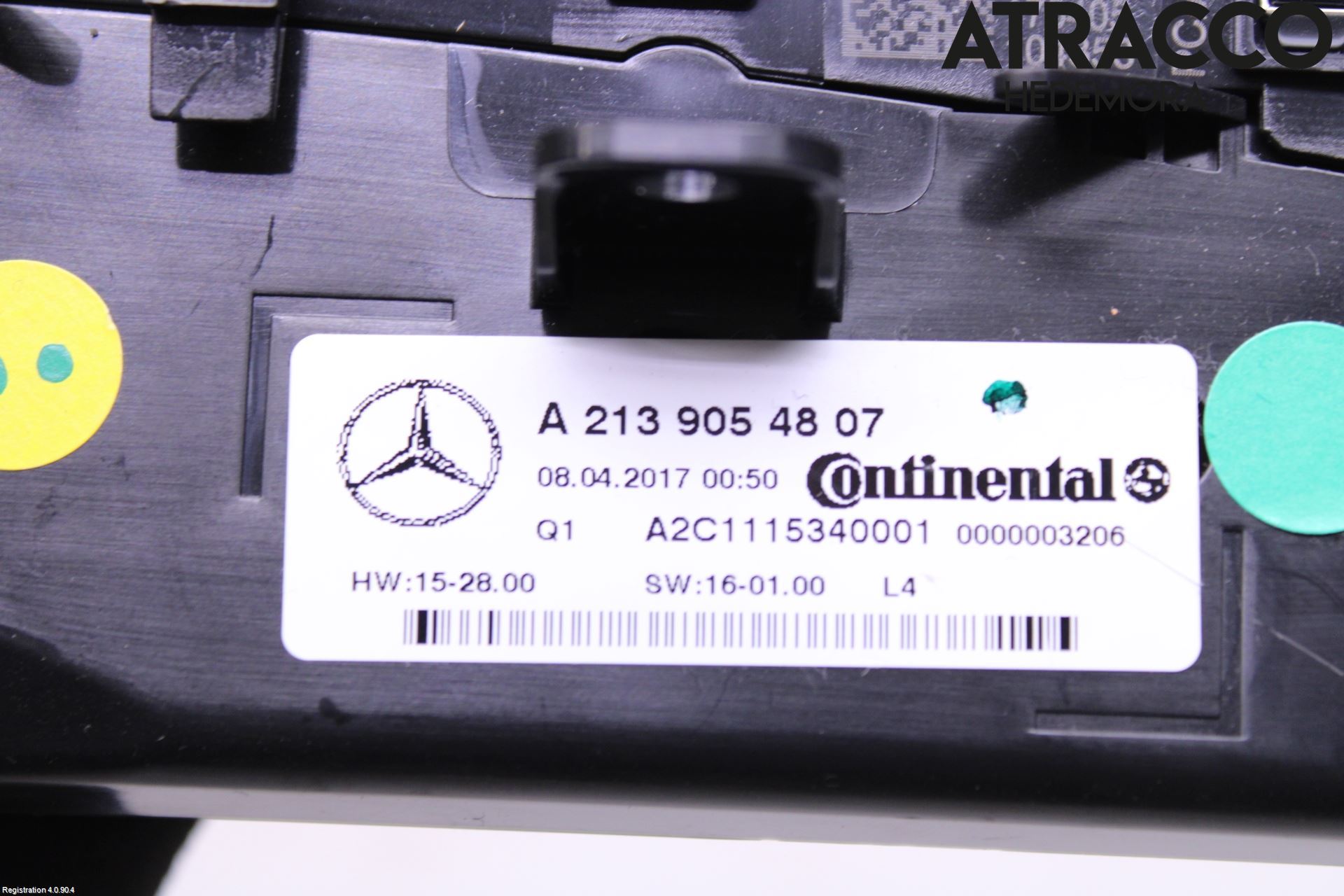Mercedes-Benz MB E-KLASS (W213) 16-23 Varme Ac Betjening-Display