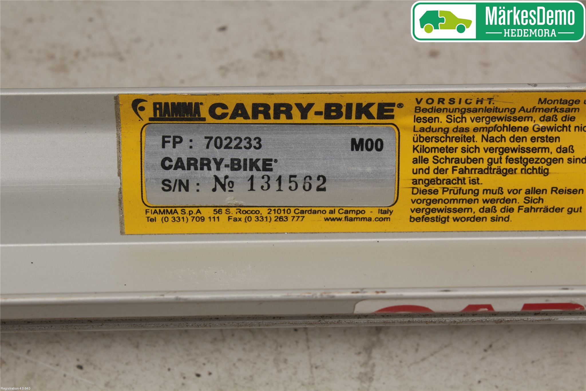 Fiat DUCATO 02-06 Sykkelholder