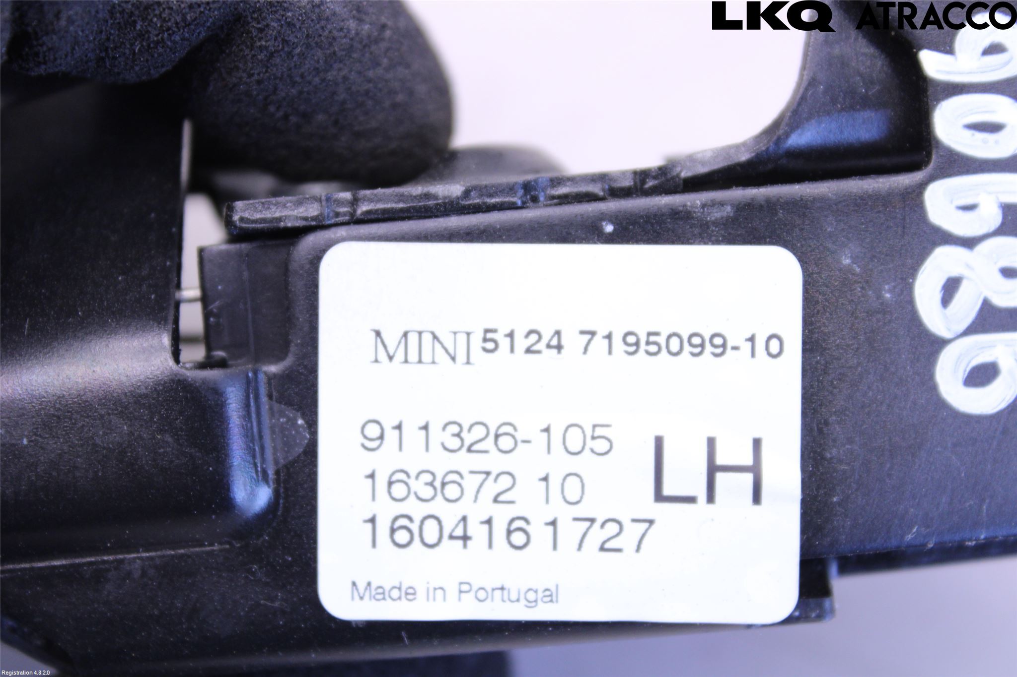 Mini CABRIO F57 16-24 Bakluke-Lokk Låsekasse