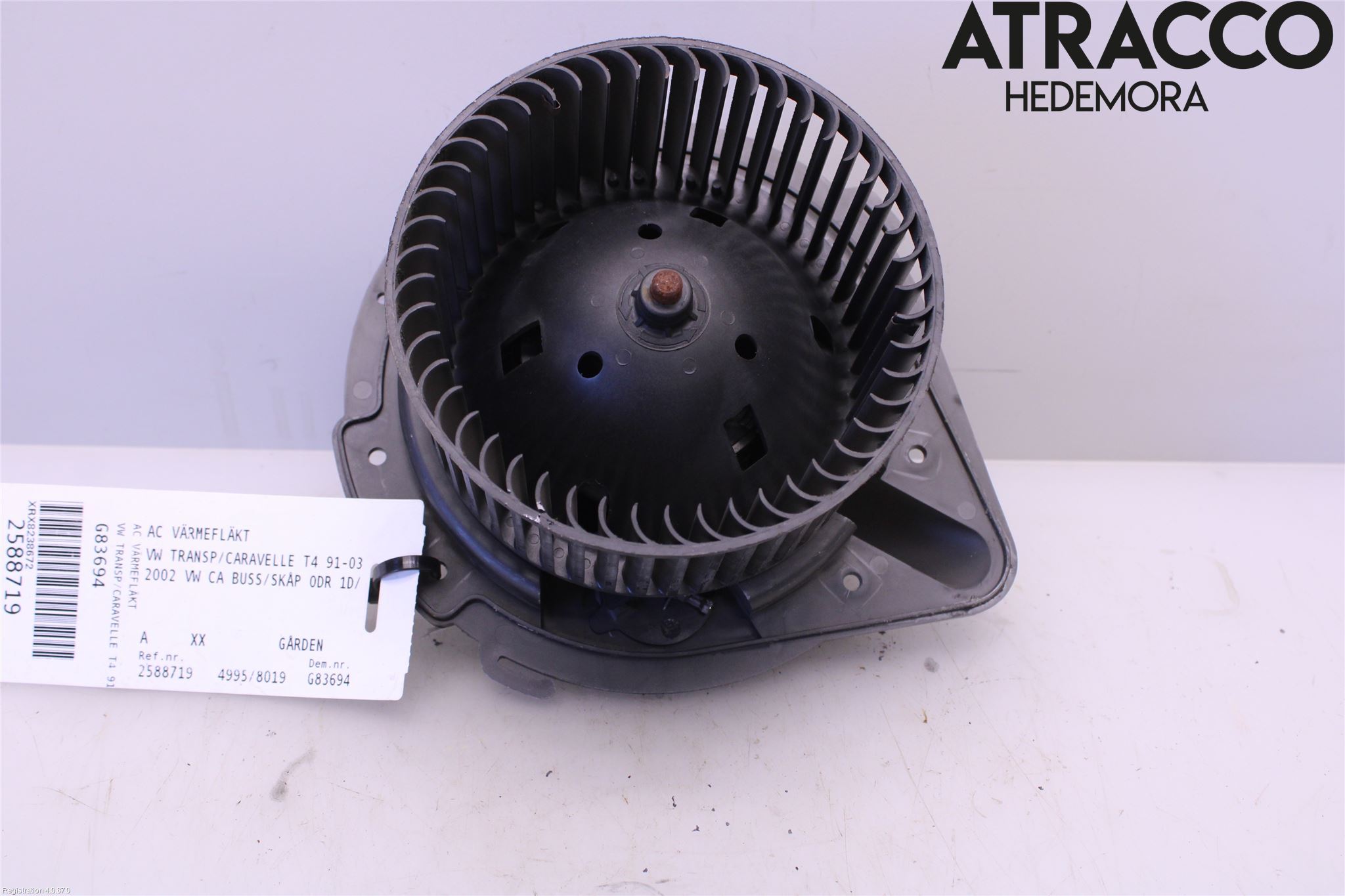 Volkswagen VW TRANSP/CARAVELLE (T4) 91-03 Varme Ac Varmeapparatvifte