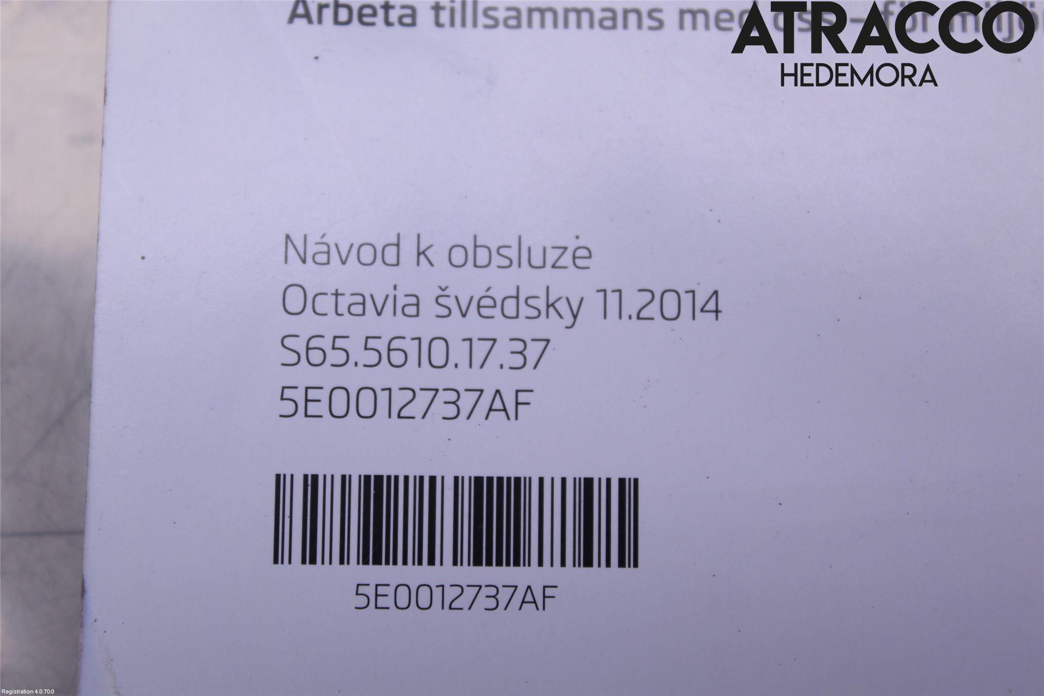 Skoda OCTAVIA (5E) 13-20 Instruksjonsbok