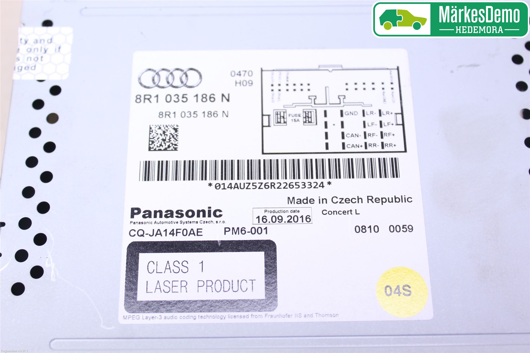 Audi Q5 09-16 Stereo Radio Med Cd