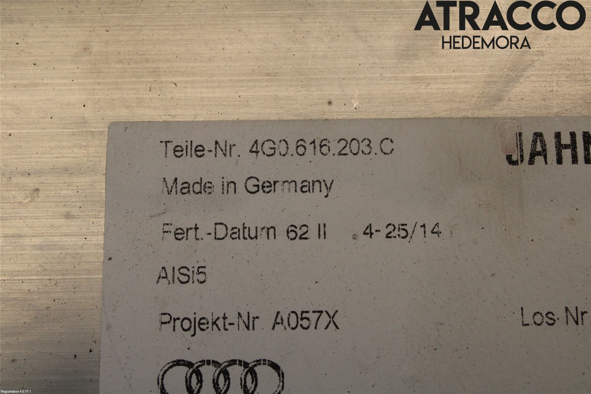 Audi A6 ALLROAD 12-18 Fjæring Kompressor Støtd-Fjæri