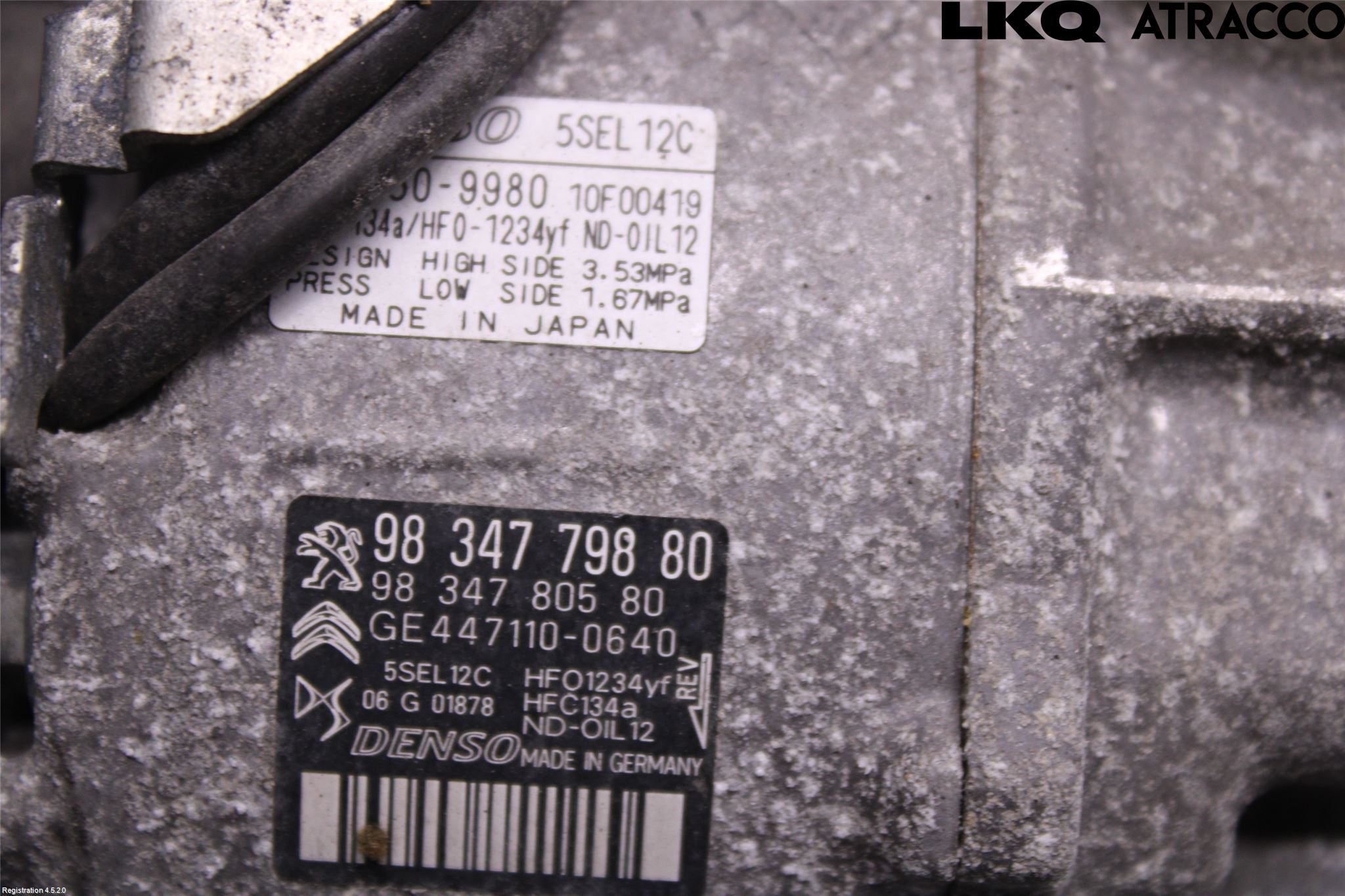 Peugeot 2008/E-2008 20- Varme Ac Kompressor