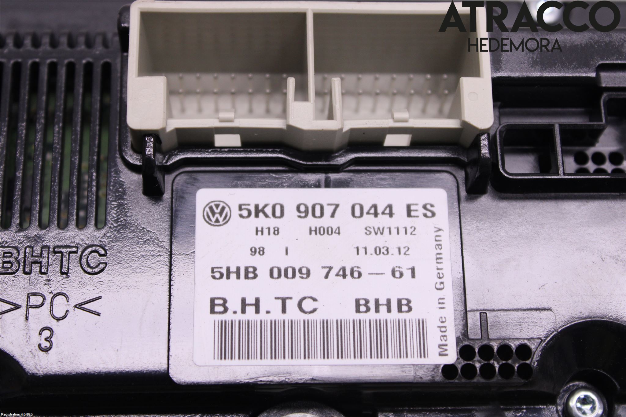 Volkswagen VW SCIROCCO 09-17 Varme Ac Betjening-Display