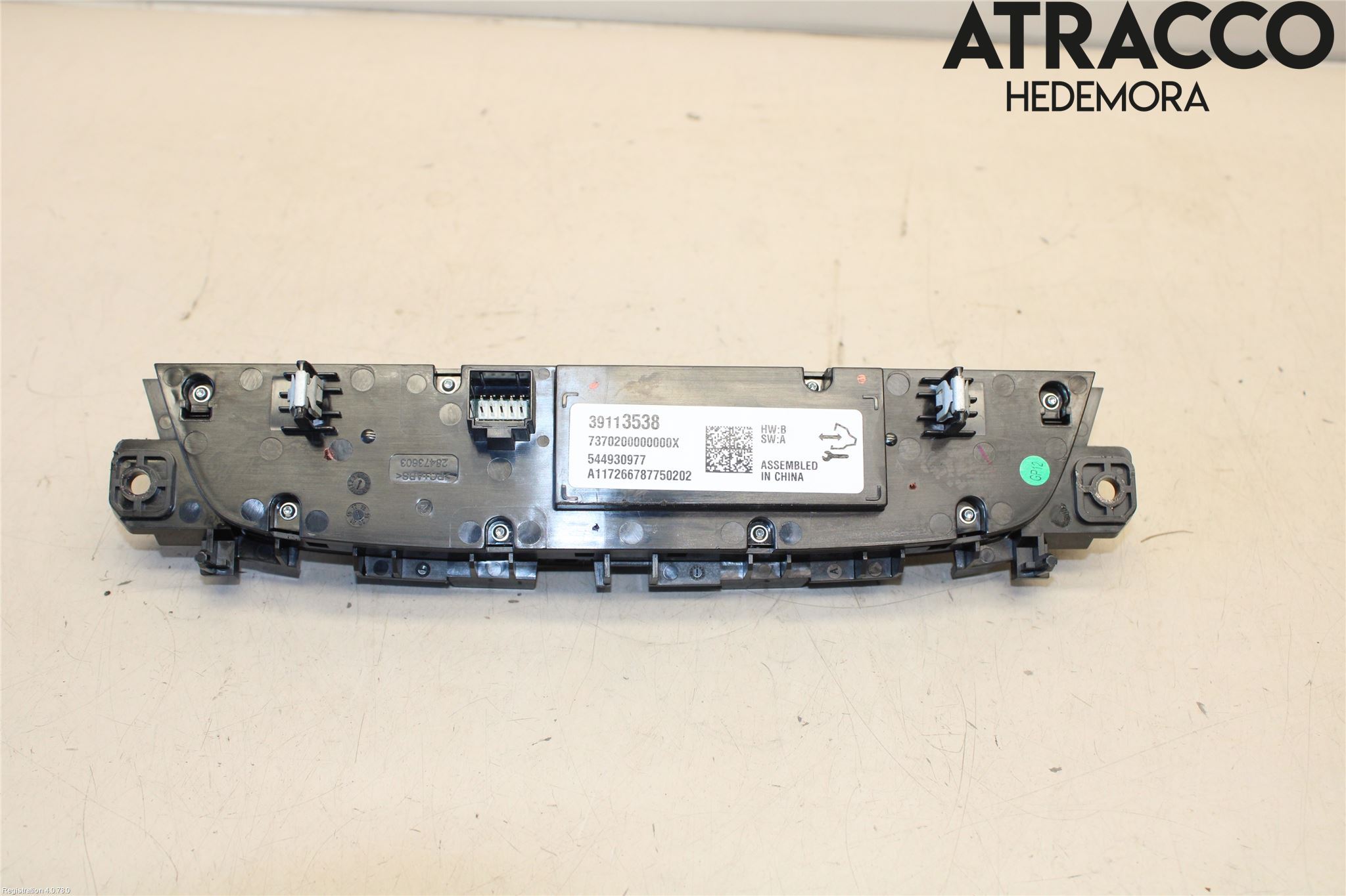 Opel INSIGNIA 17- Varme Ac Betjening-Display