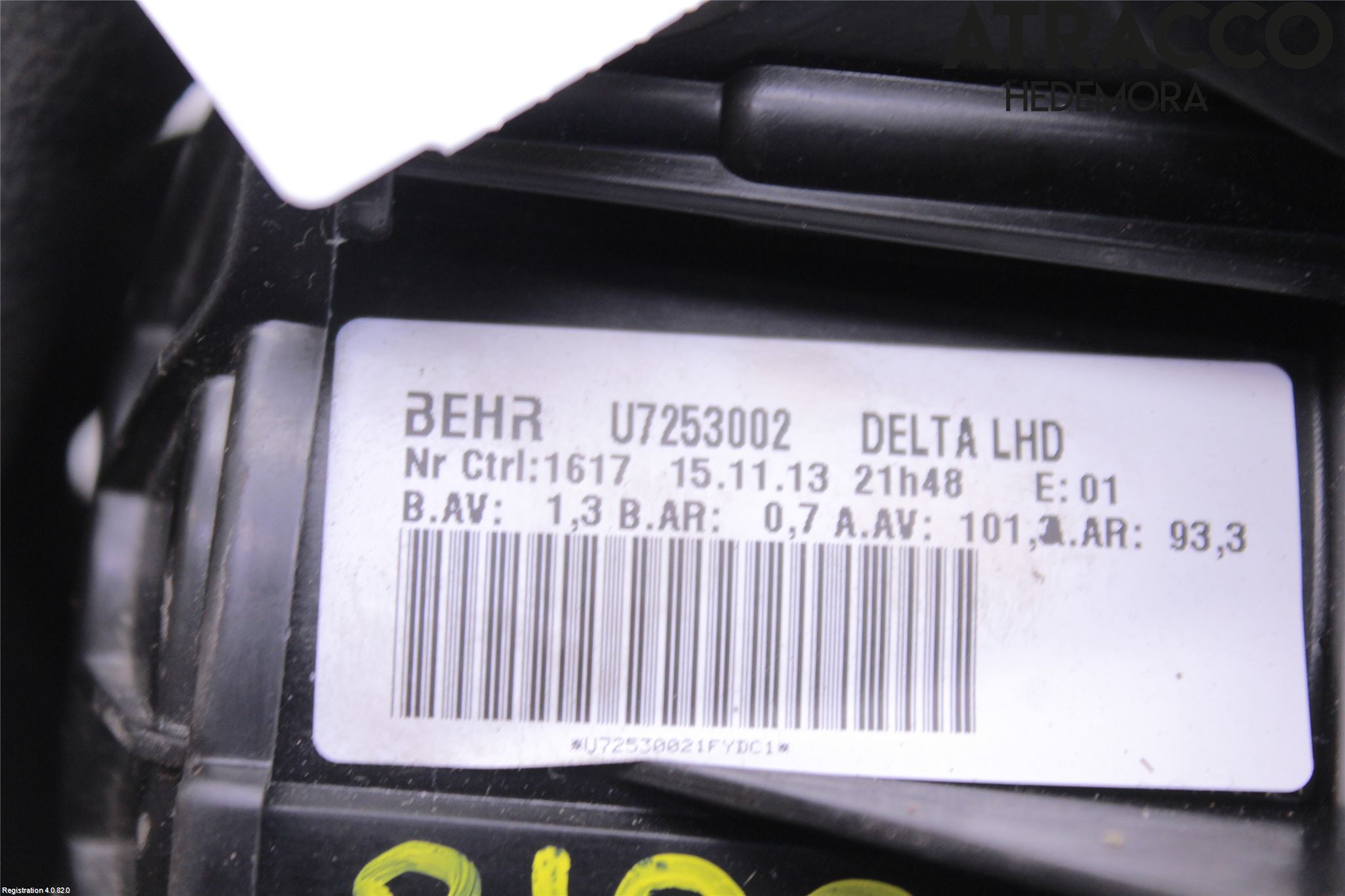 Opel ASTRA J 10-15 Varme Ac Varmeapparatvifte
