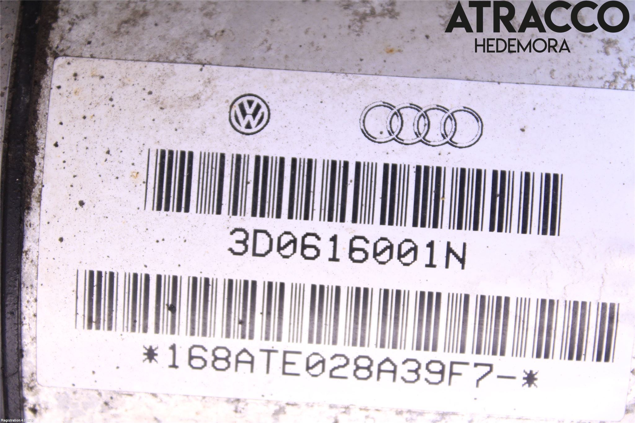 Volkswagen VW PHAETON Nivåreg Belg - Luftpute