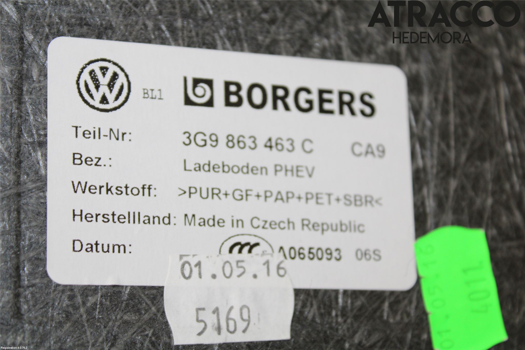 Volkswagen VW PASSAT 15-19 Bakluke Bun (Utgår 5023)