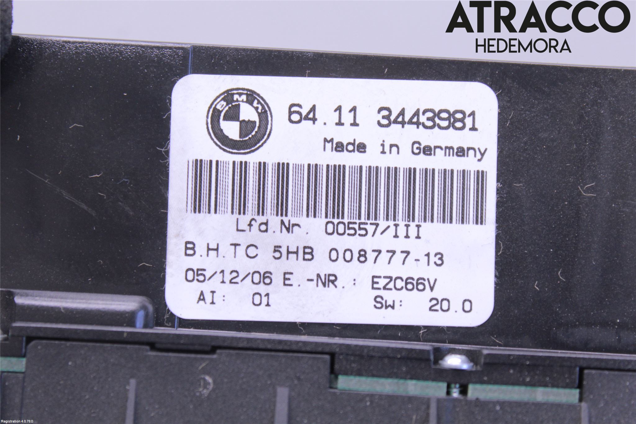 BMW X3 E83     03-10 Varme Ac Betjening-Display
