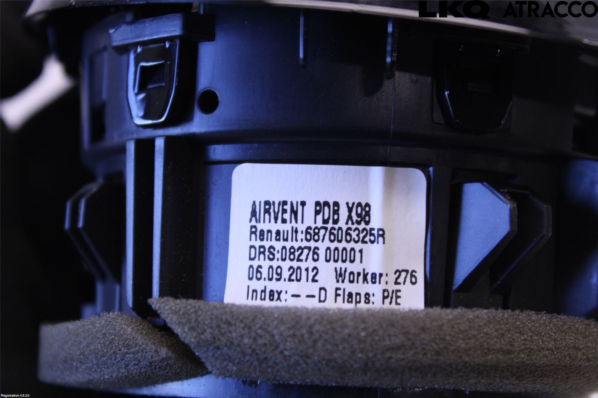 Renault CLIO IV 12-16 Dashbord Kanal - Dyse