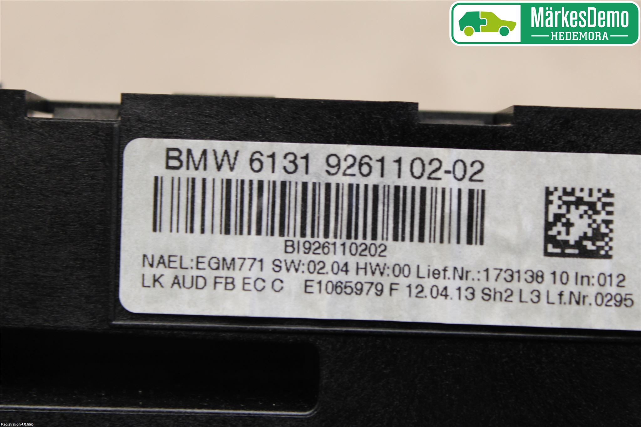 BMW 3 F30/F31/F80 12-19 Stereo Radio Med Cd
