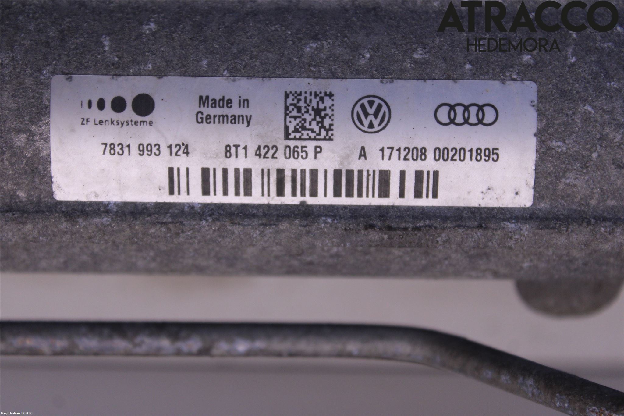 Audi A5 07-16 Servo Snekke - Tannstang