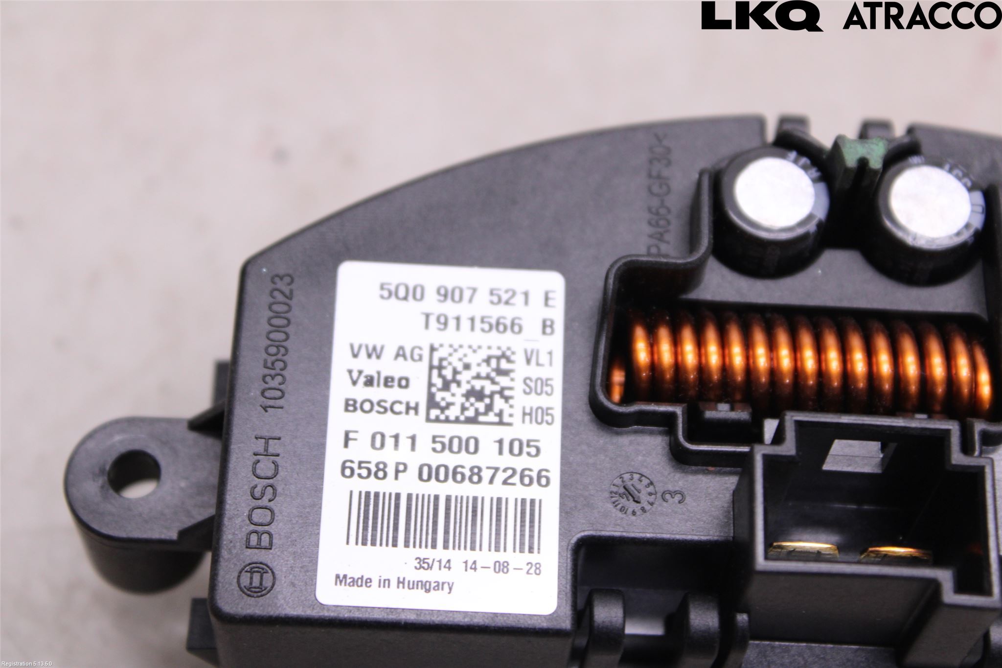 Volkswagen VW GOLF / E-GOLF VII 13-20 Varmeapparat Viftemotstand