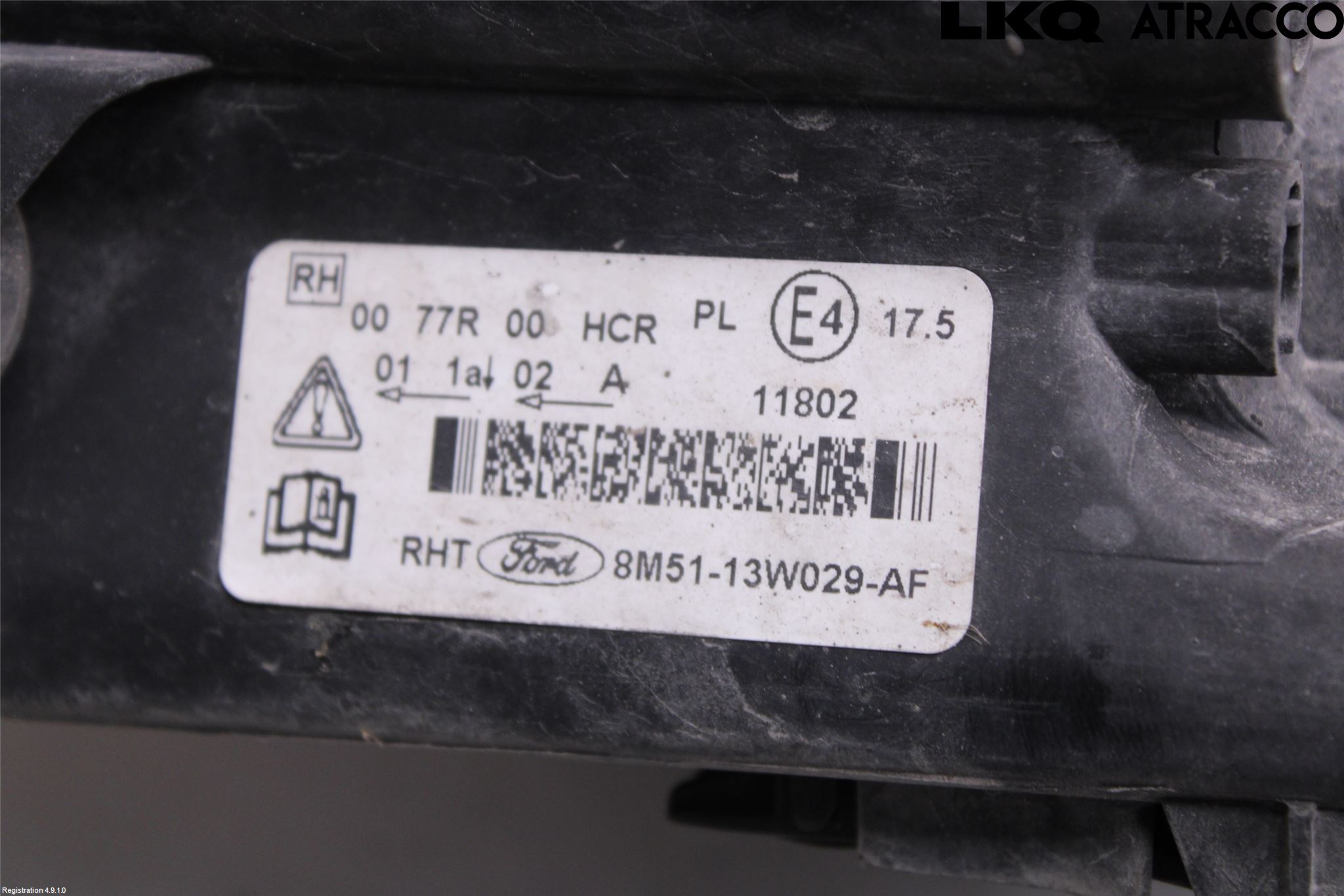 Ford FOCUS 08-11 Frontlykt Høyre