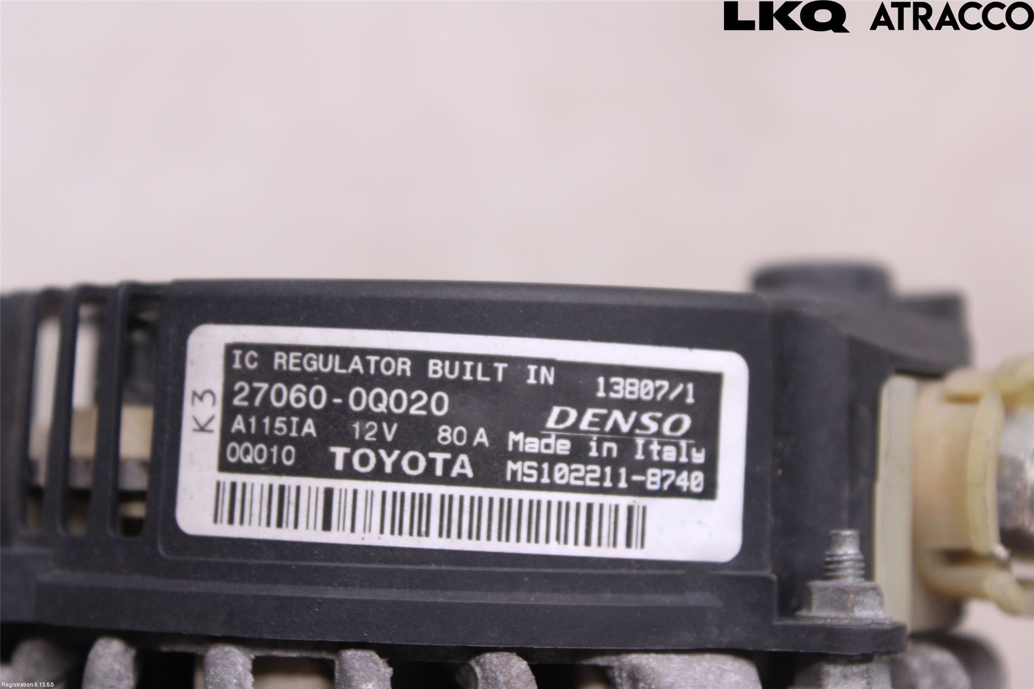 Toyota AYGO 06-14 Dynamo