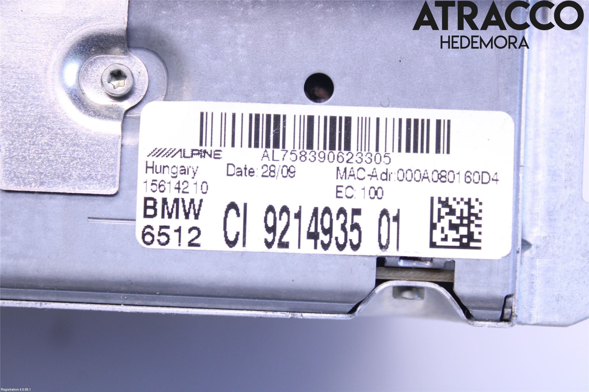 BMW 1 E82/88 Coupé/Cab 06-13 Stereo Radio Med Cd