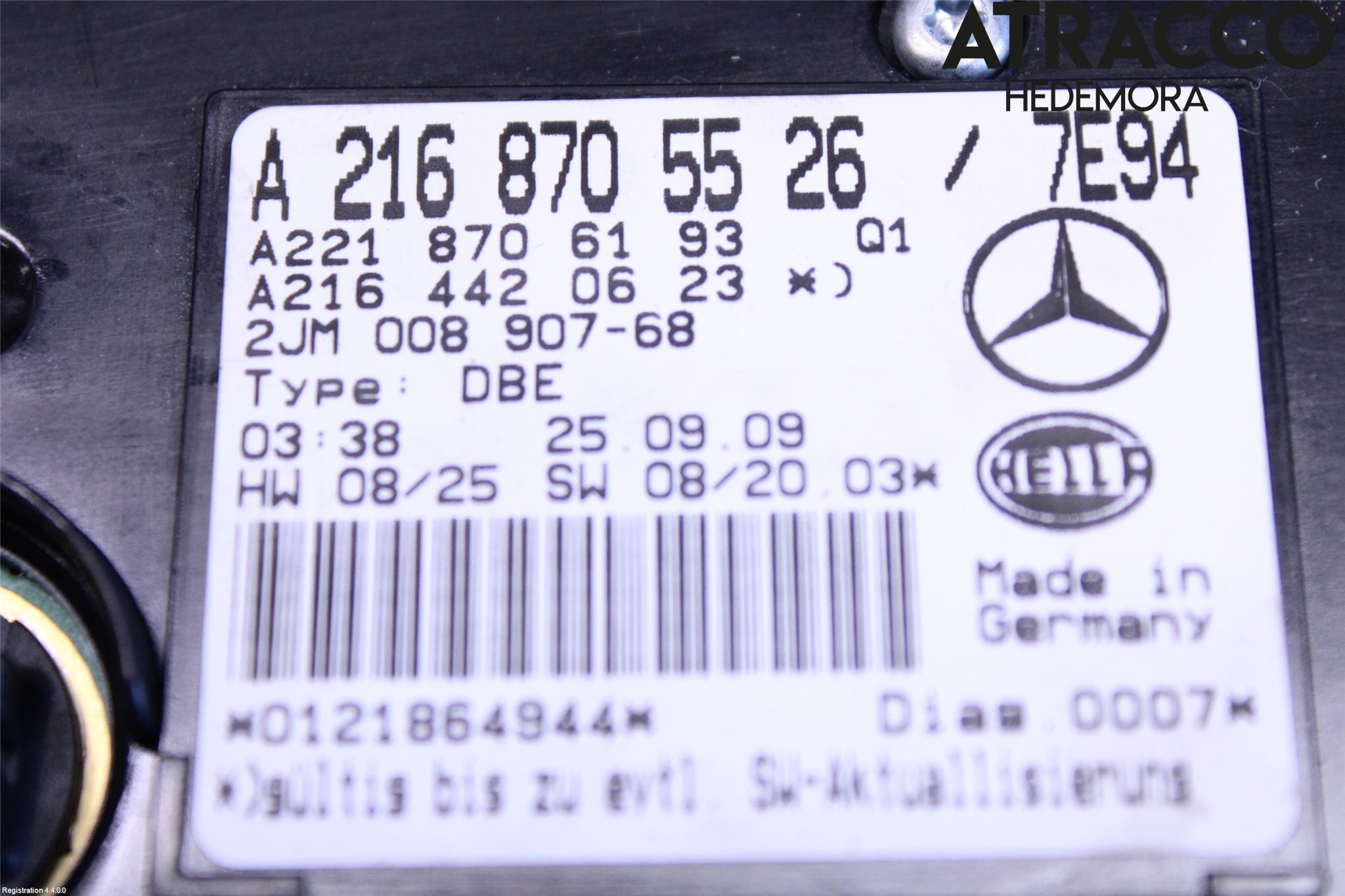 Mercedes-Benz MB S-KLASS (W221) 05-13 Innr Taklys
