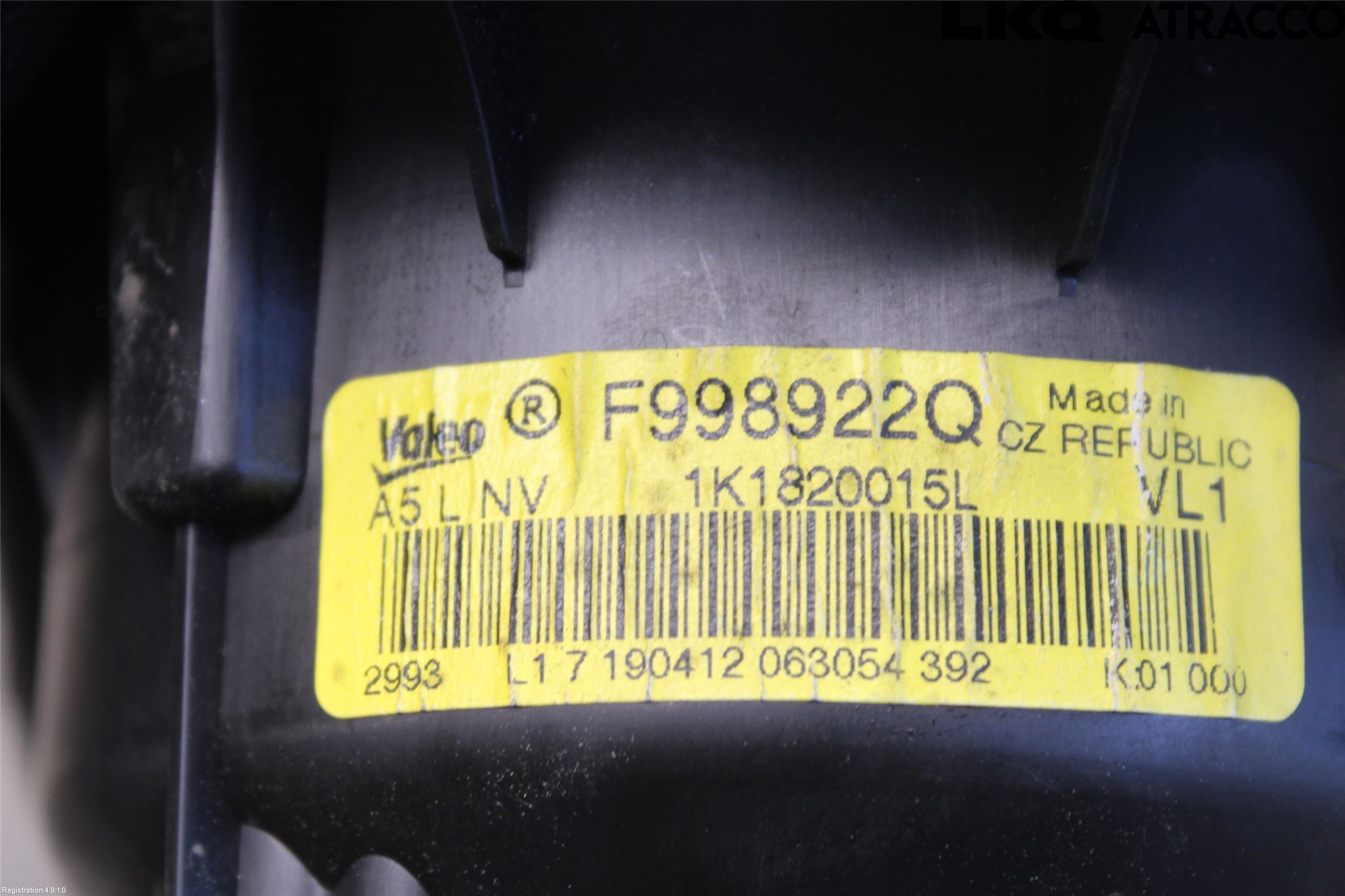 Volkswagen VW GOLF VI 09-13 Varme Ac Varmeapparatvifte