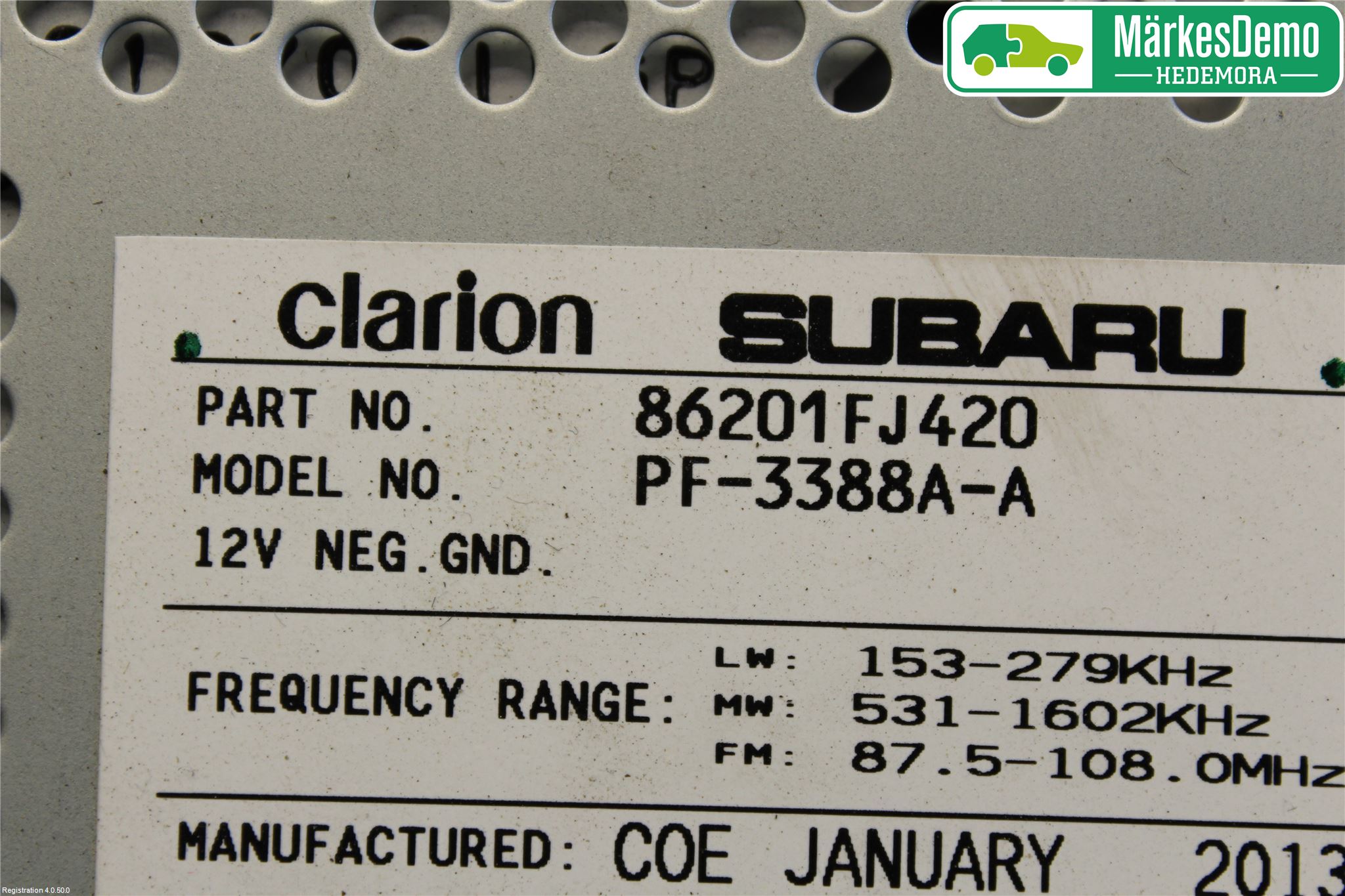 Subaru IMPREZA IV 13-17 Stereo Radio Med Cd