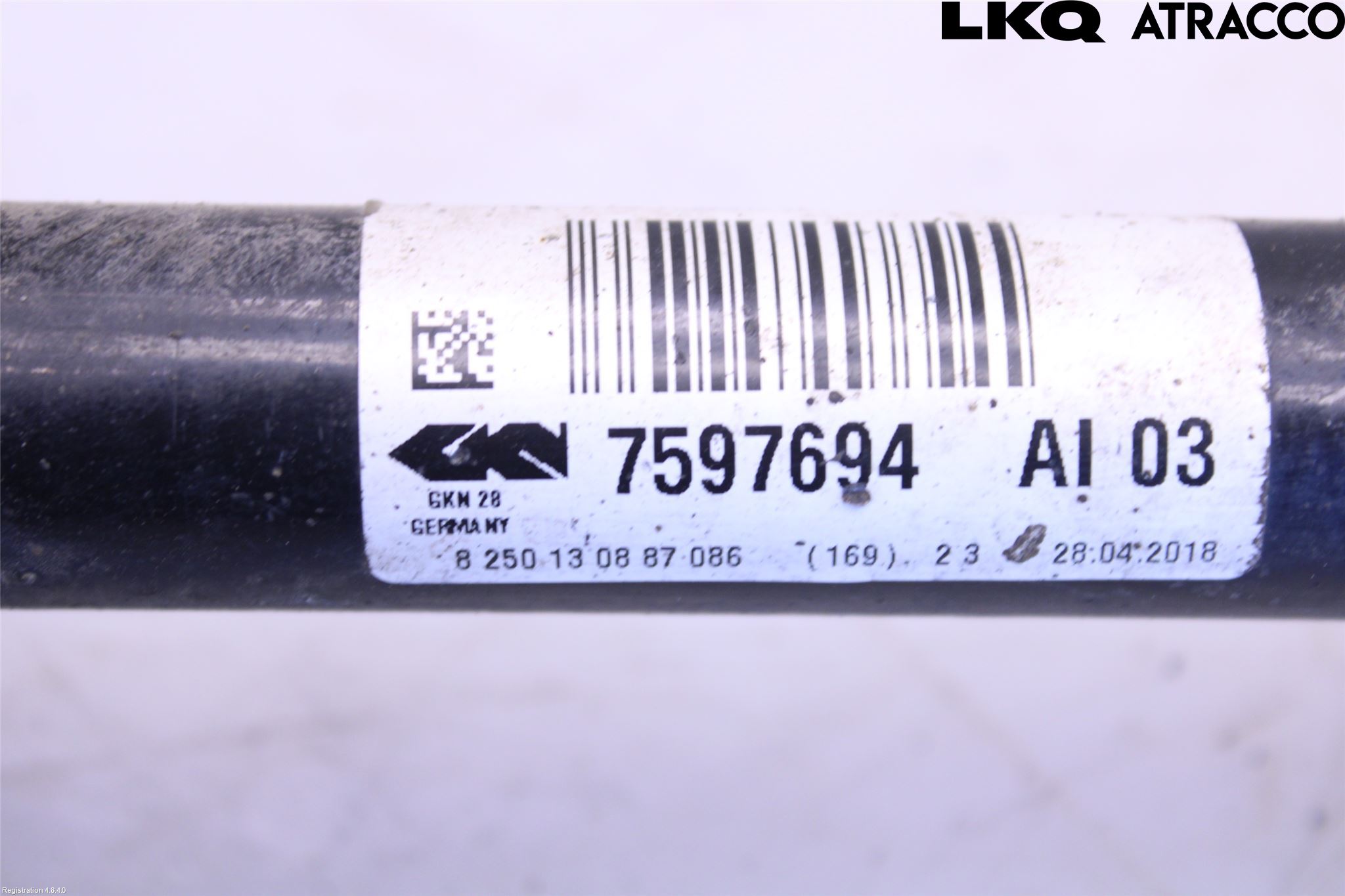 BMW 3 F30/F31/F80 12-19 Drivaksel Foran Kompl Høyre