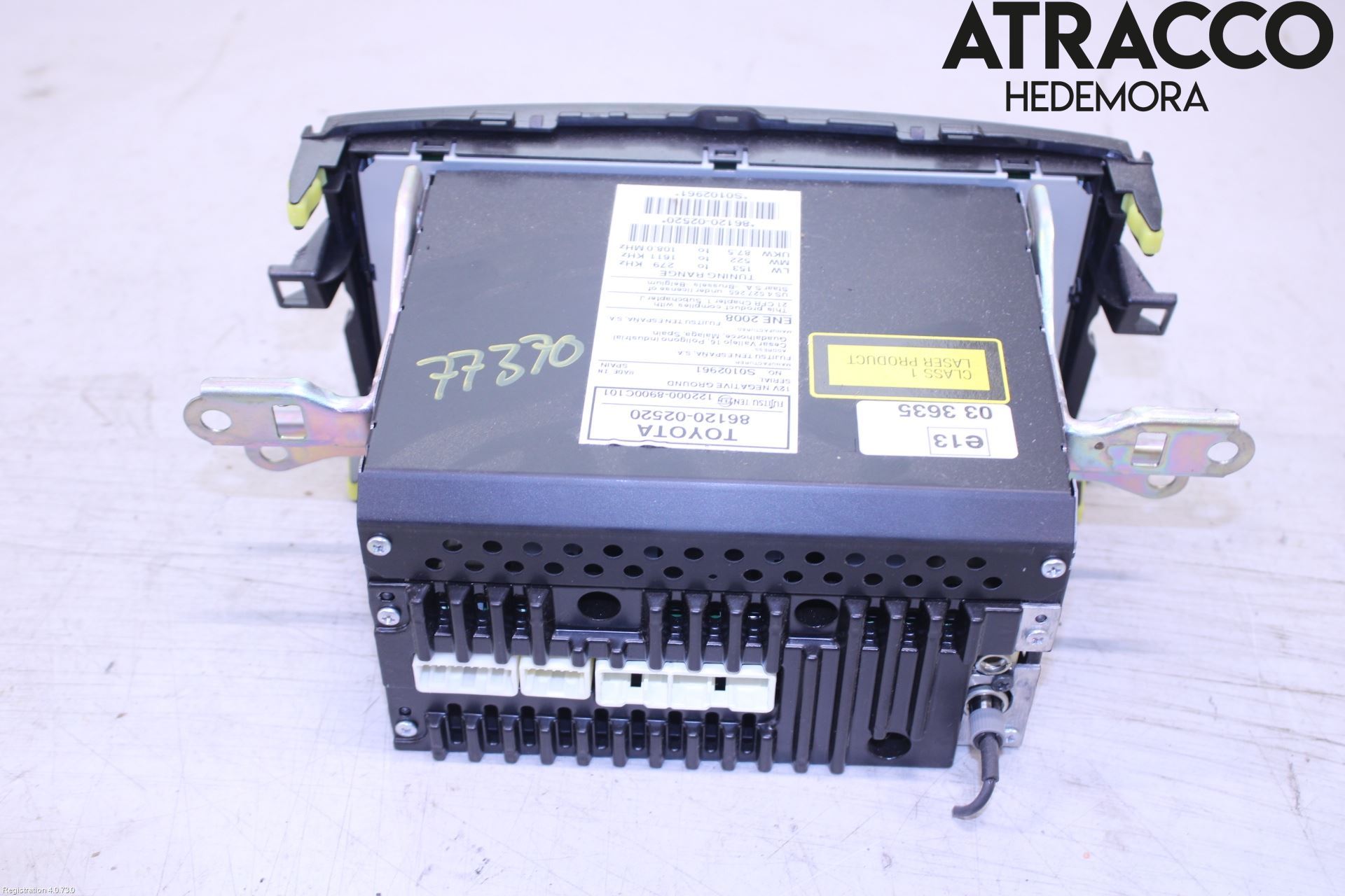 Toyota AURIS 07-09 Stereo Radio Med Cd