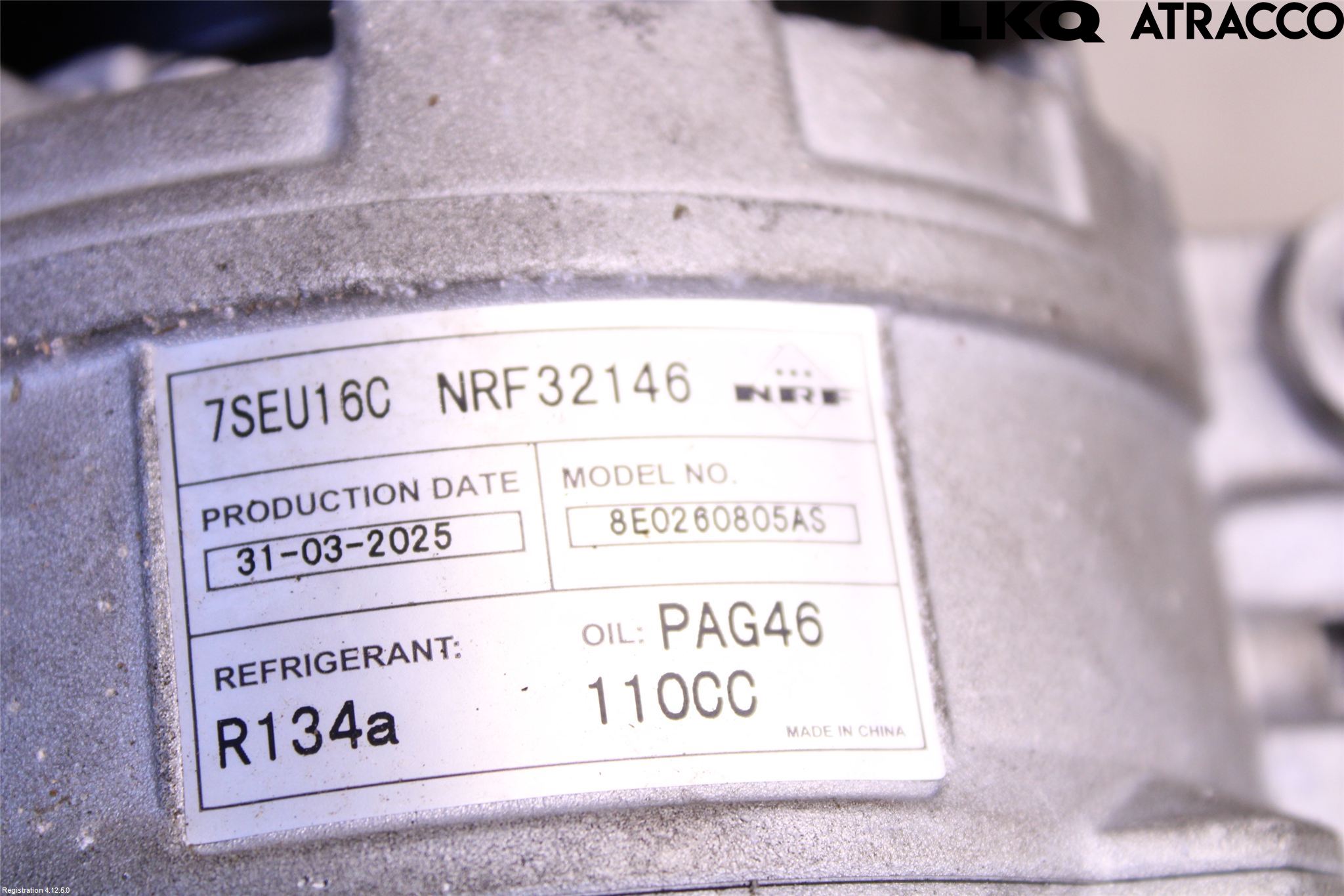 Volkswagen VW PASSAT 15-19 Varme Ac Kompressor