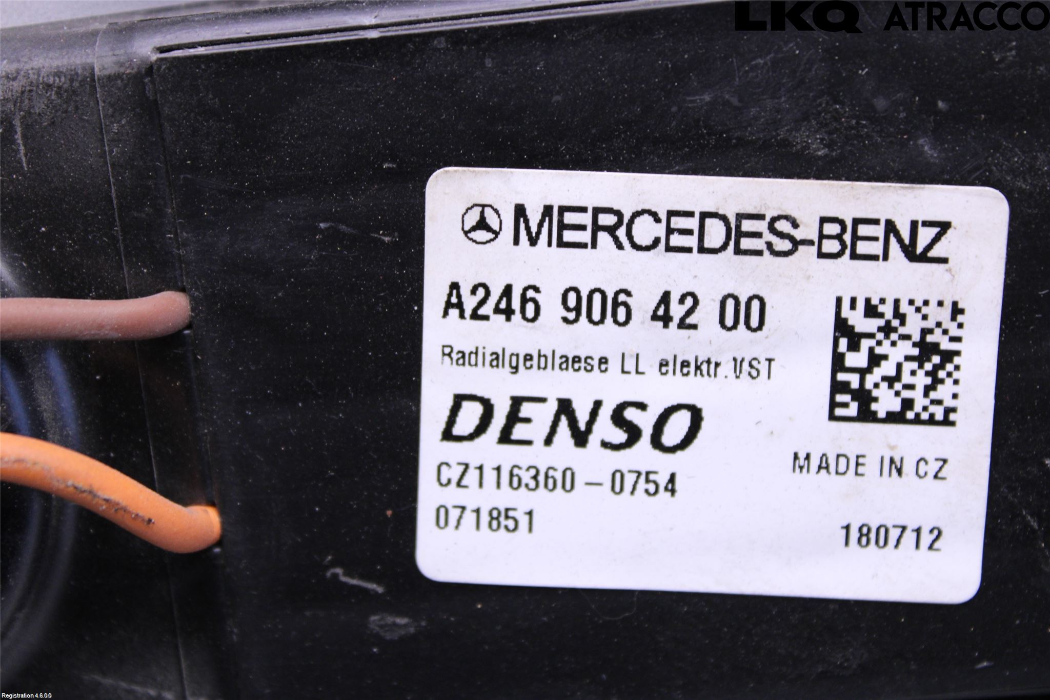 Mercedes-Benz MB B-KLASS (W246/W242) 12-19 Varme Ac Varmeapparatvifte