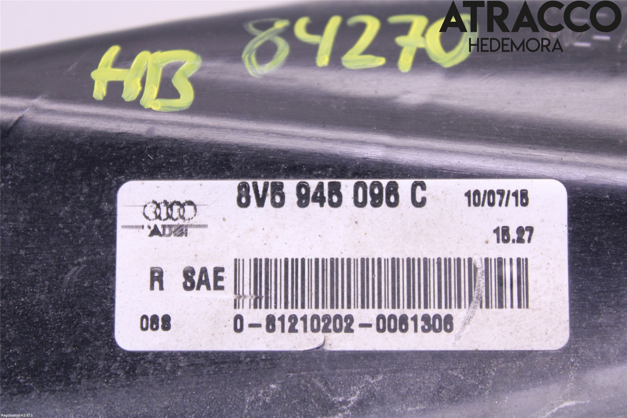 Audi A3/S3 8V 13-20 Baklykt Høyre