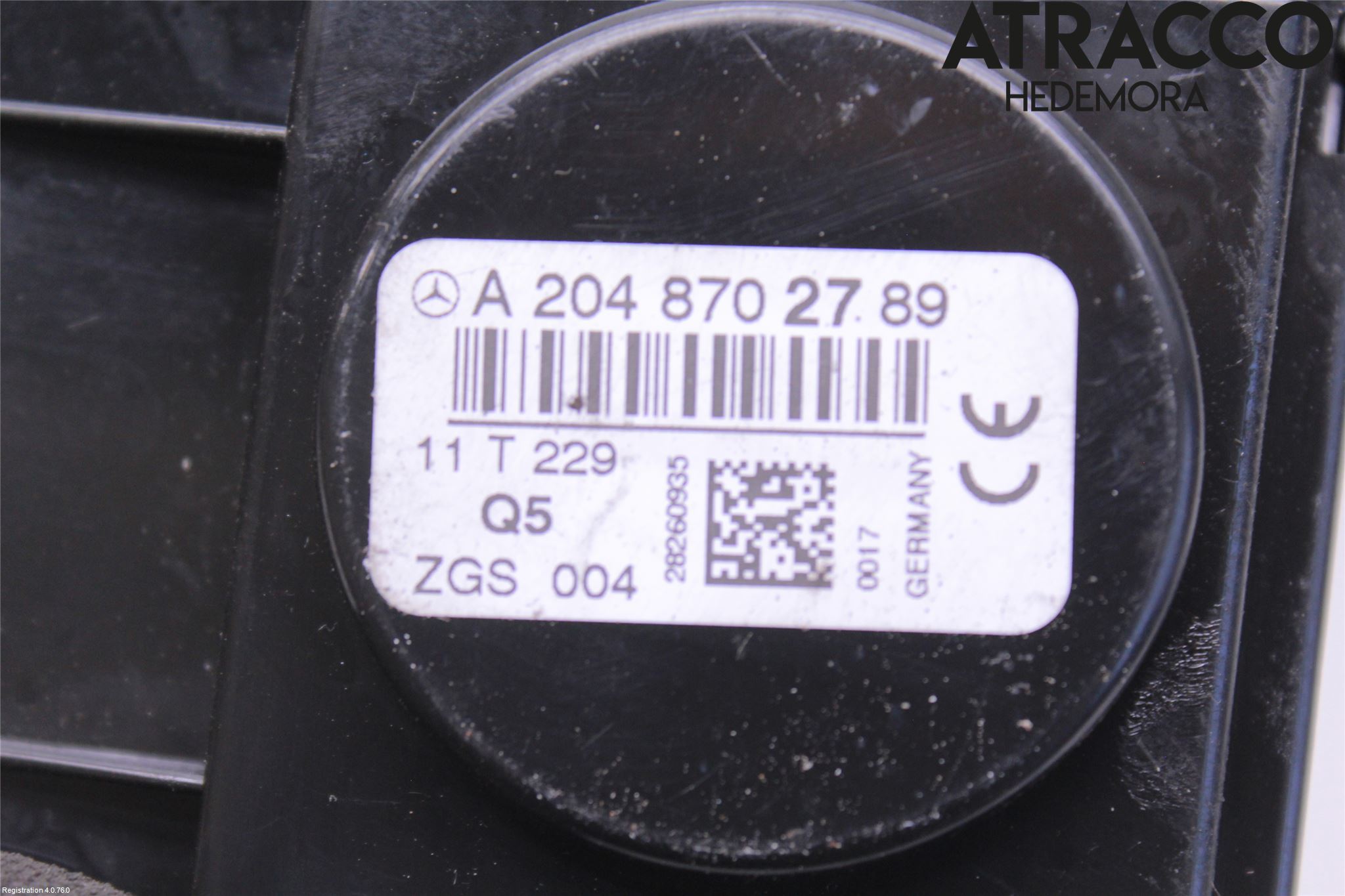 Mercedes-Benz MB C-KLASS (W204) 07-15 Styreenhet Bakluke