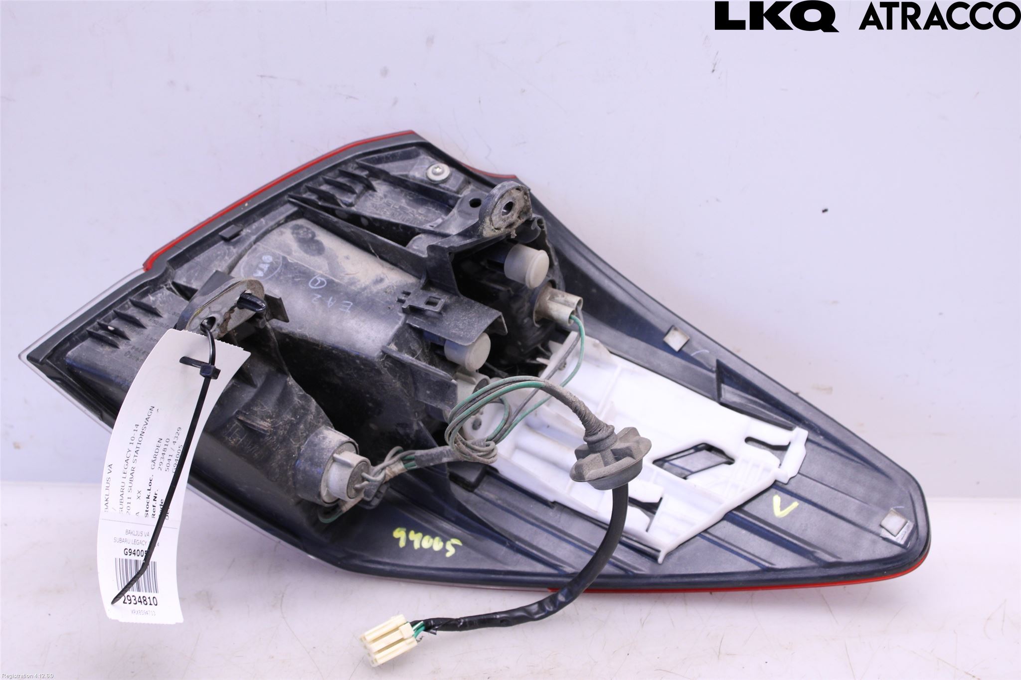 Subaru LEGACY 10-14 Baklykt Venstre