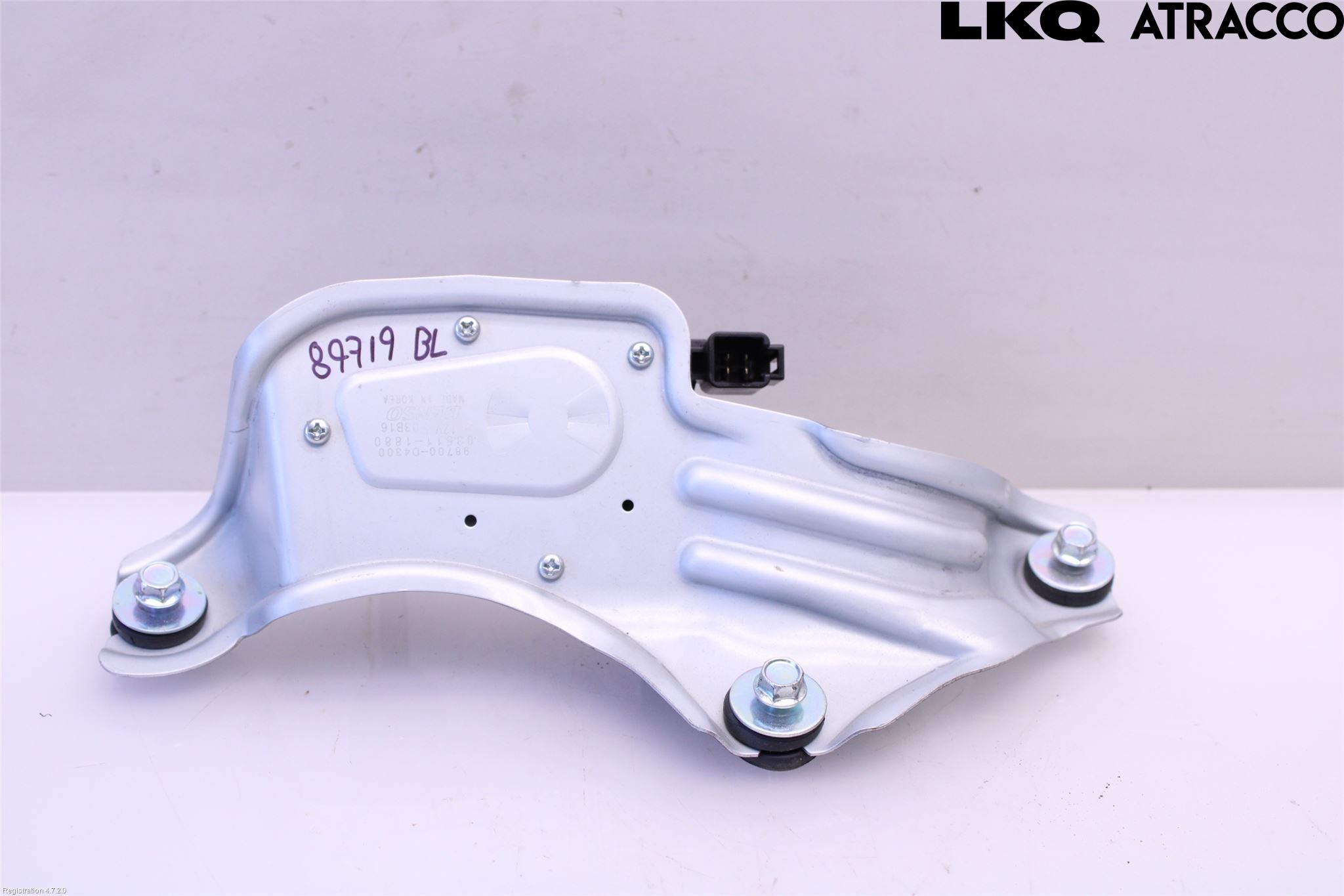 Kia OPTIMA 16-20 Viskermotor Bakluke