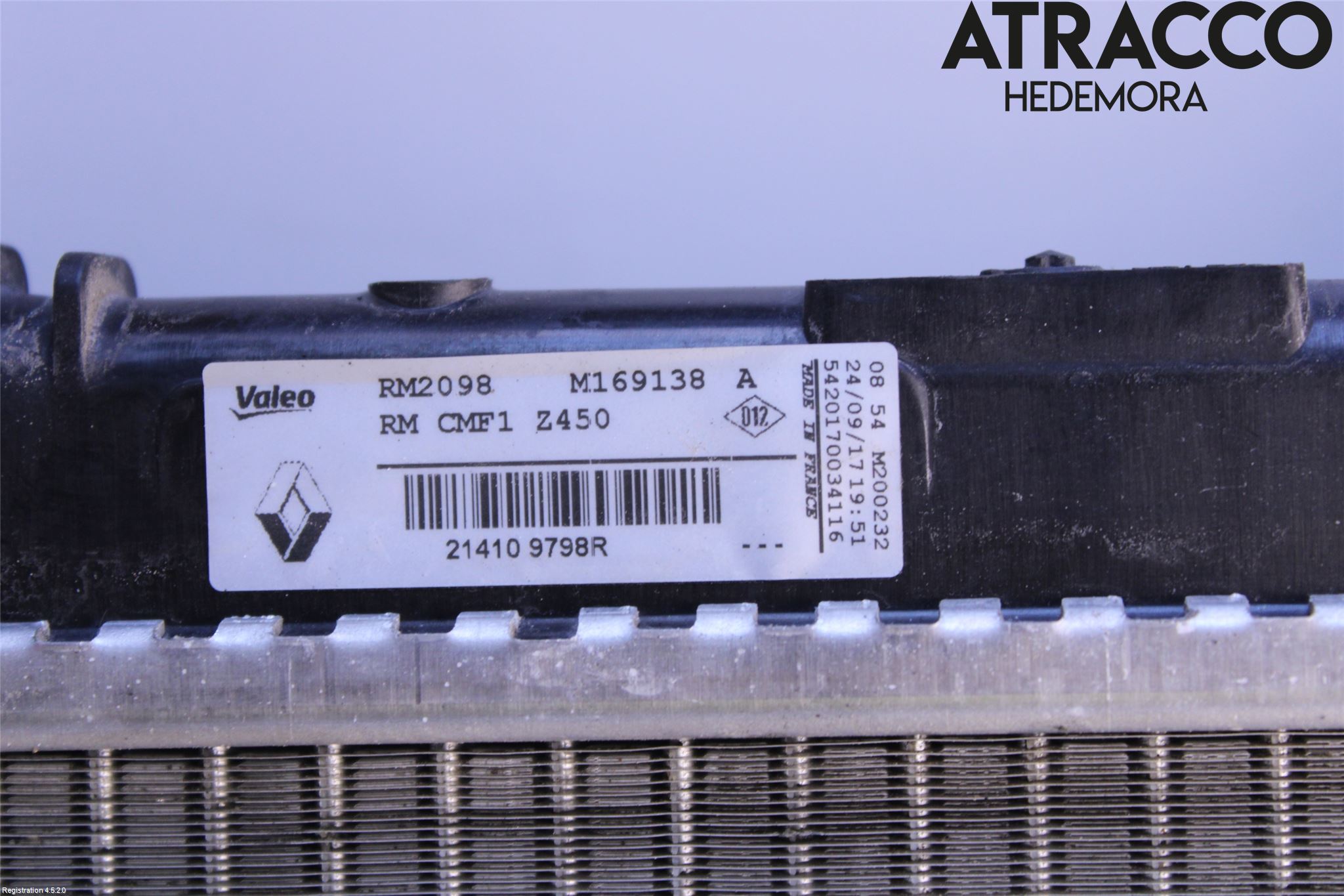 Renault TALISMAN 16-20 Radiator Manuell