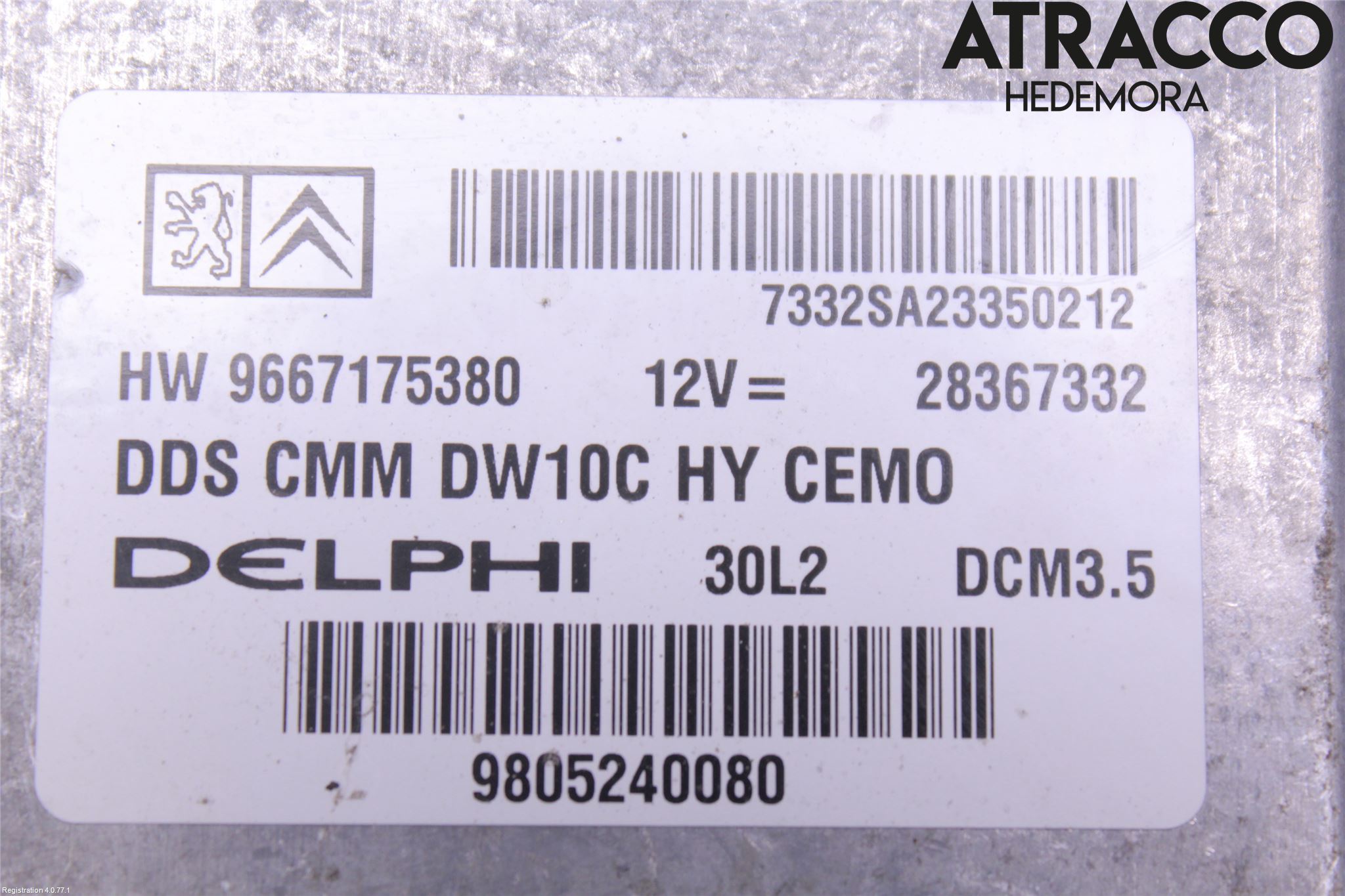 Peugeot 508 11-18 Styreenhet Dieselpumpe