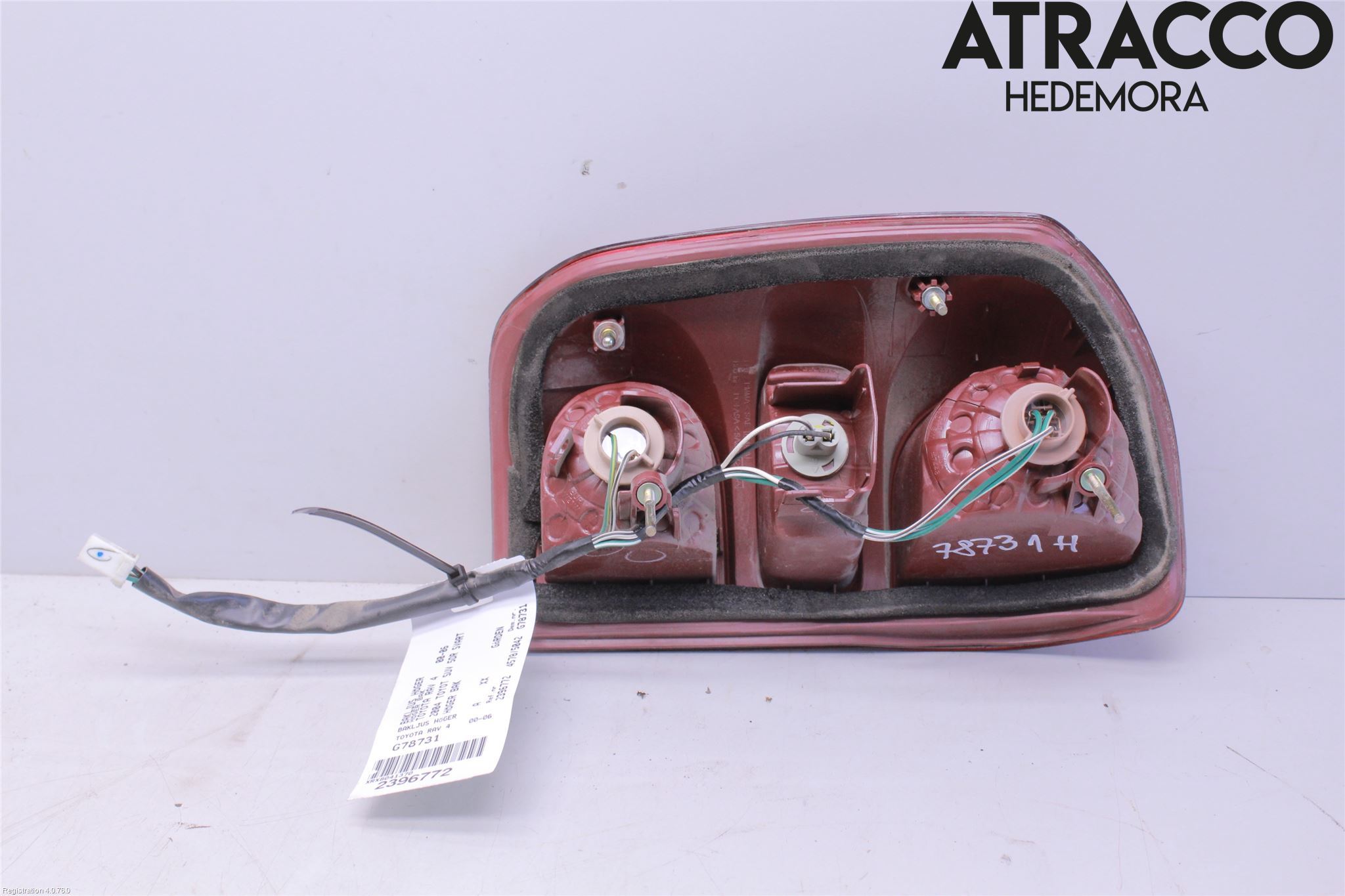Toyota RAV 4 00-06 Baklykt Høyre