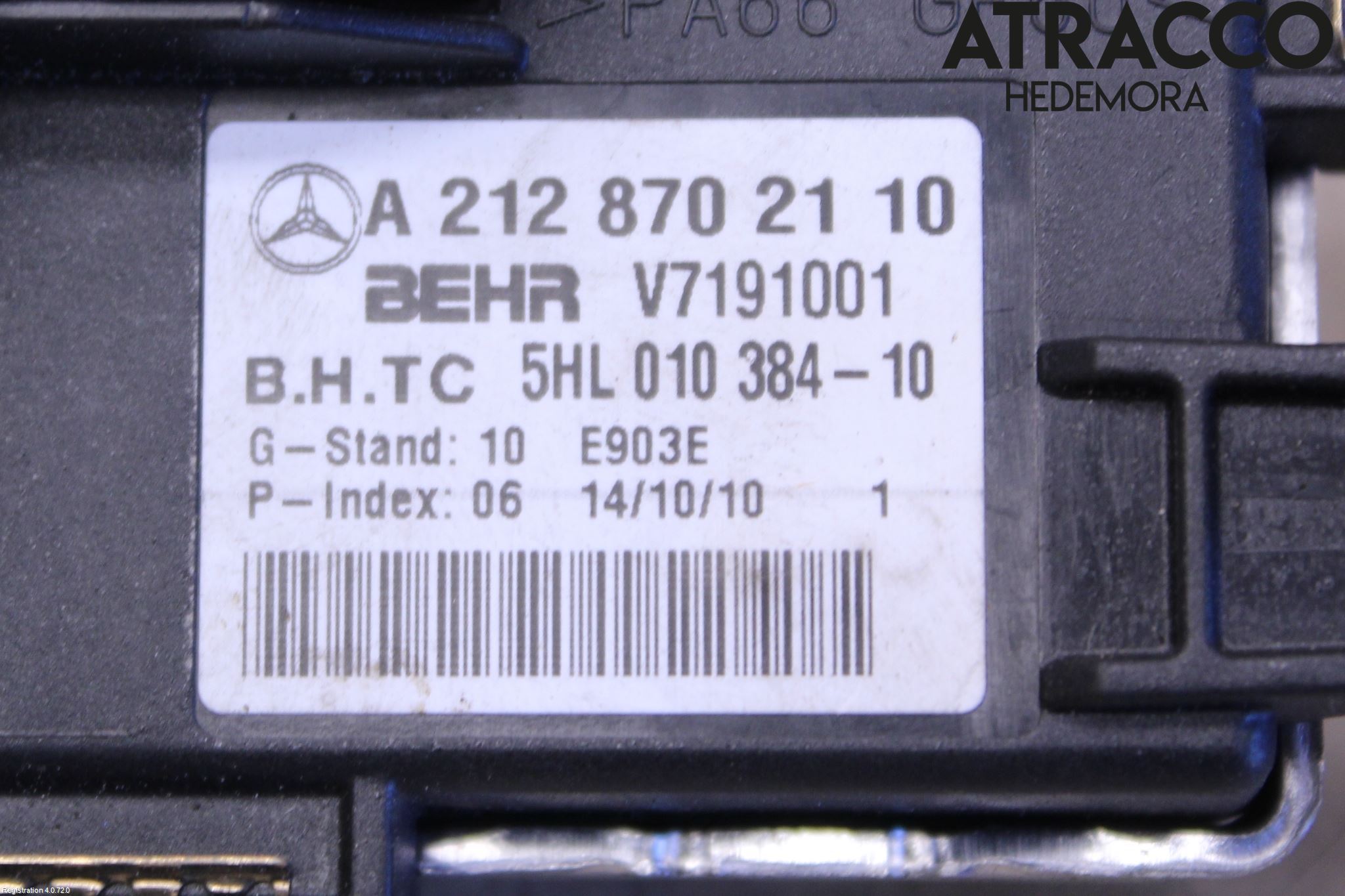 Mercedes-Benz MB E-KLASS (W212) 09-16 Varmeapparat Viftemotstand