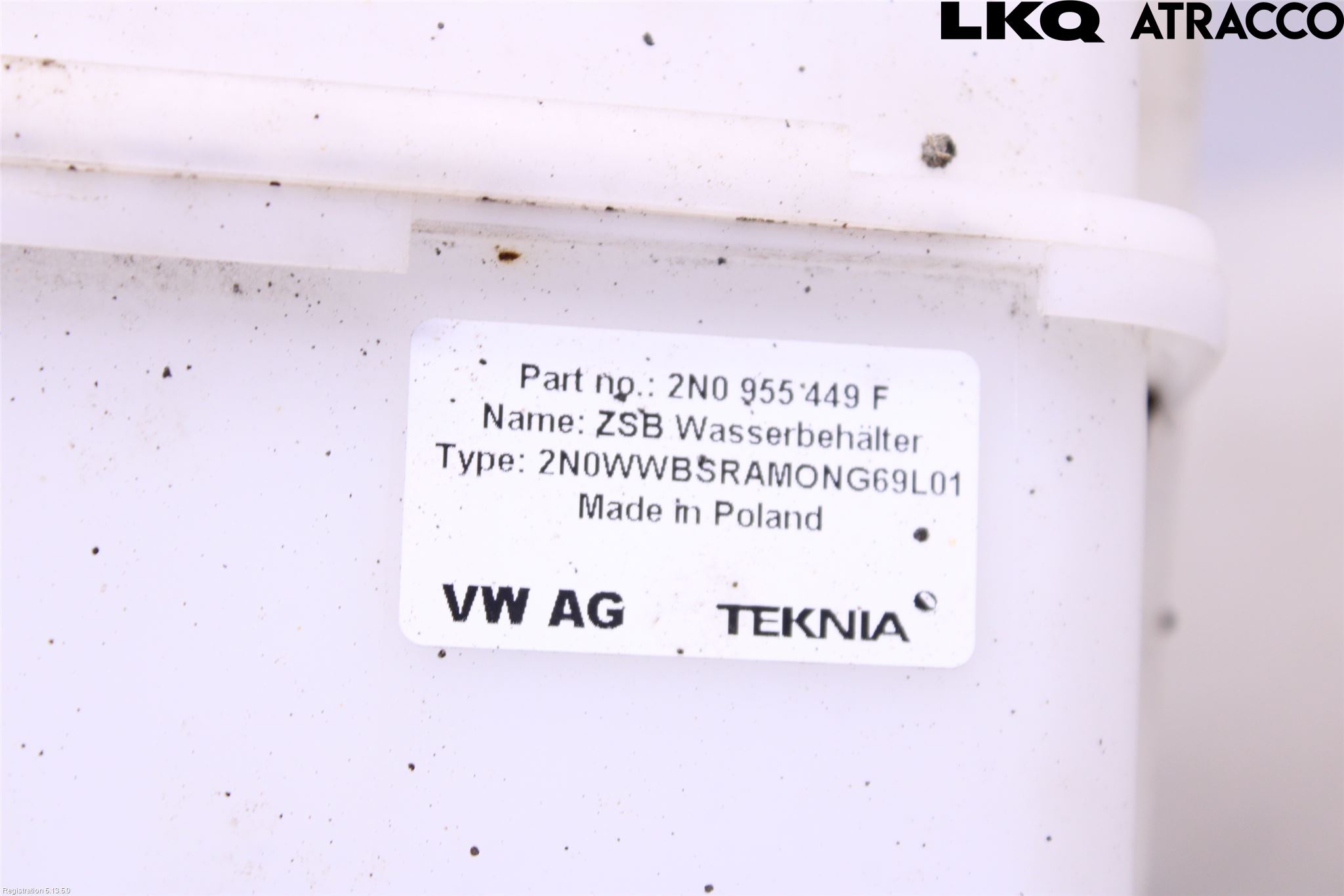 Volkswagen VW CRAFTER II / E-CRAFTER 17- Spylerbeholder Frontrute