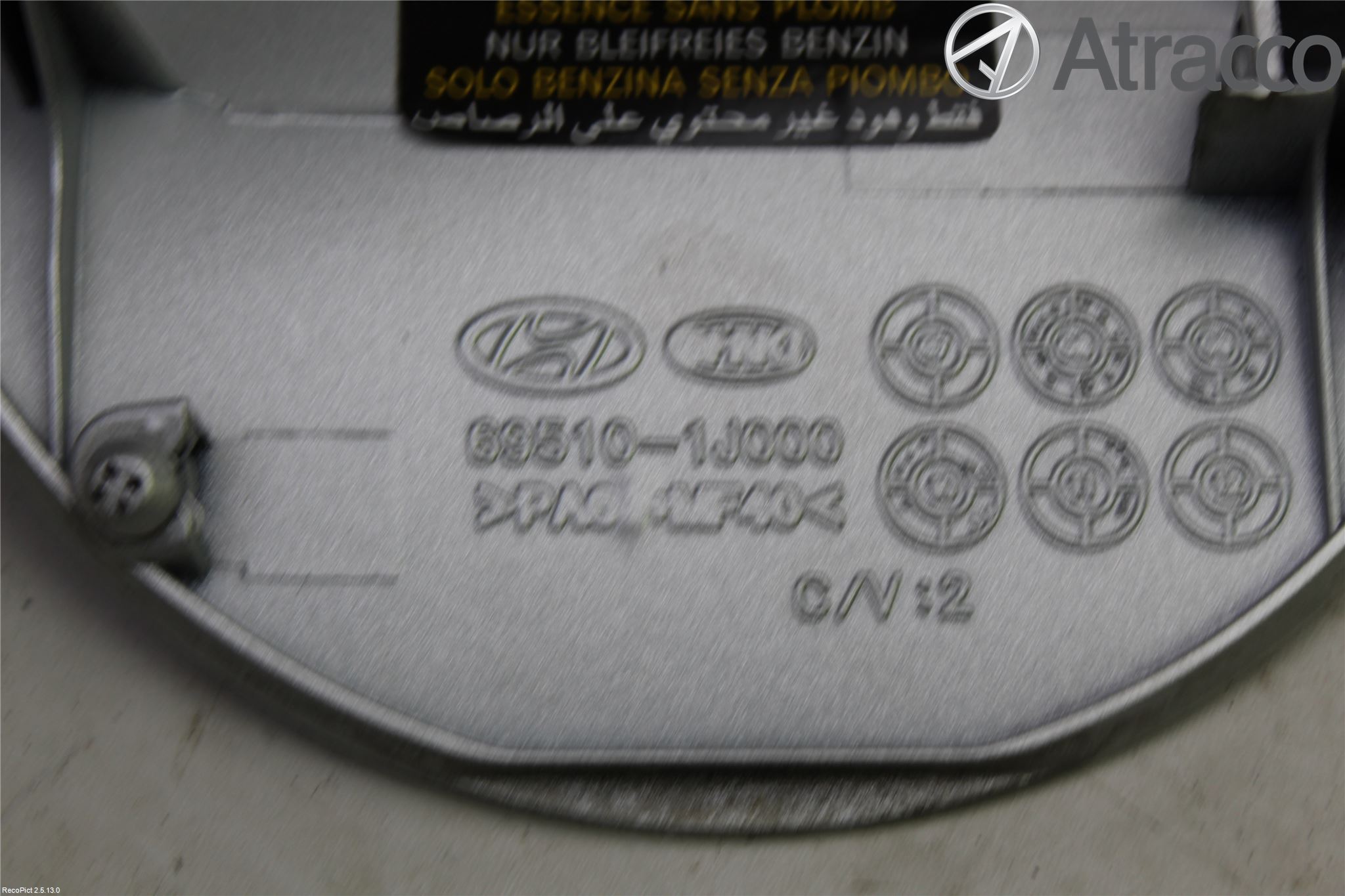 Hyundai i20 PB 09-14 Drivstoff Tankluke
