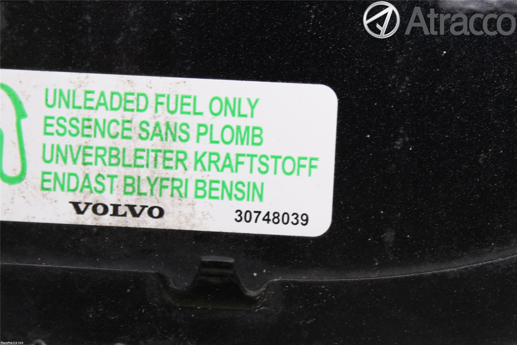 Volvo C30 07-10 Drivstoff Tankluke