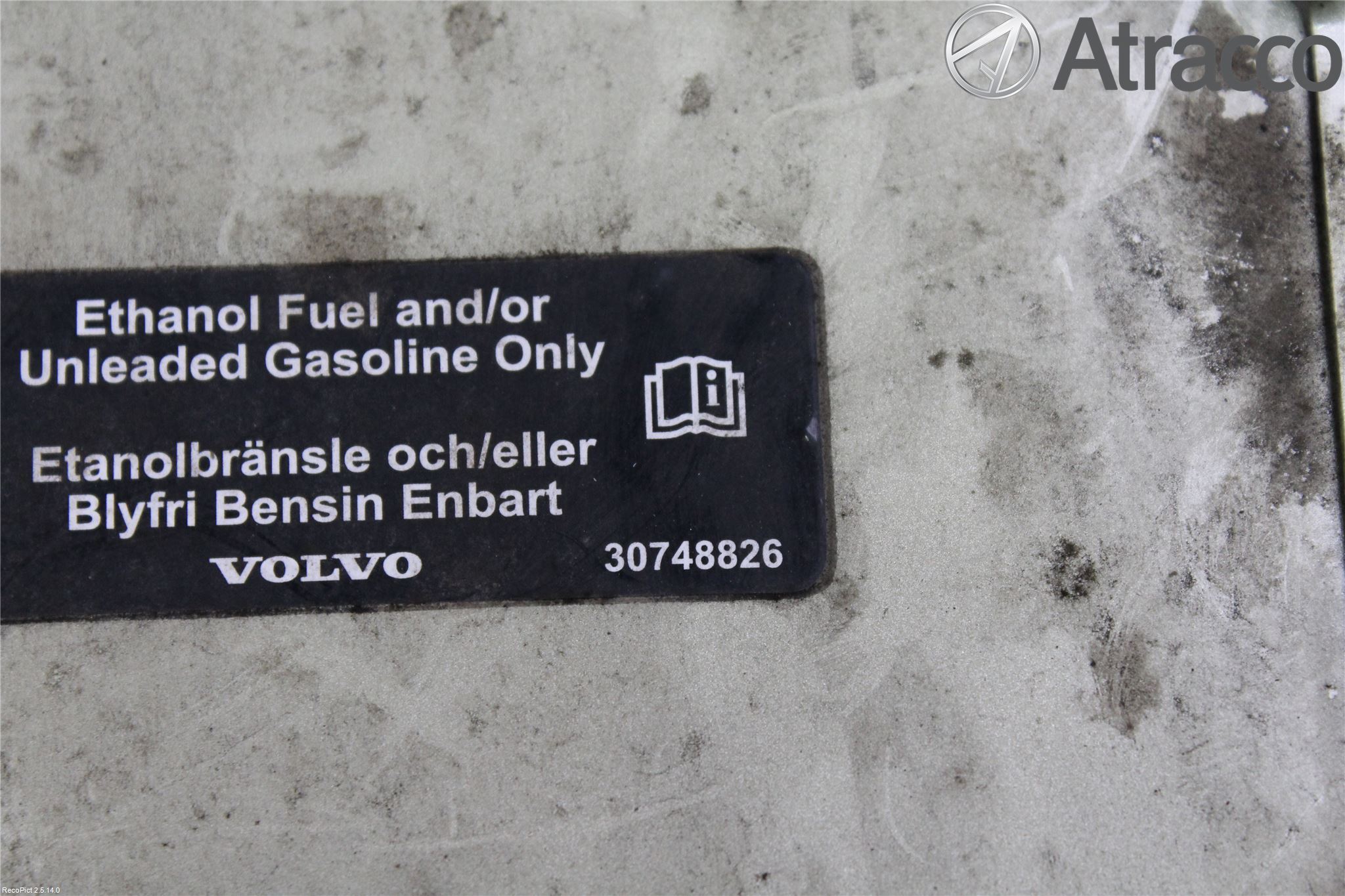 Volvo V50 04-07 Drivstoff Tankluke