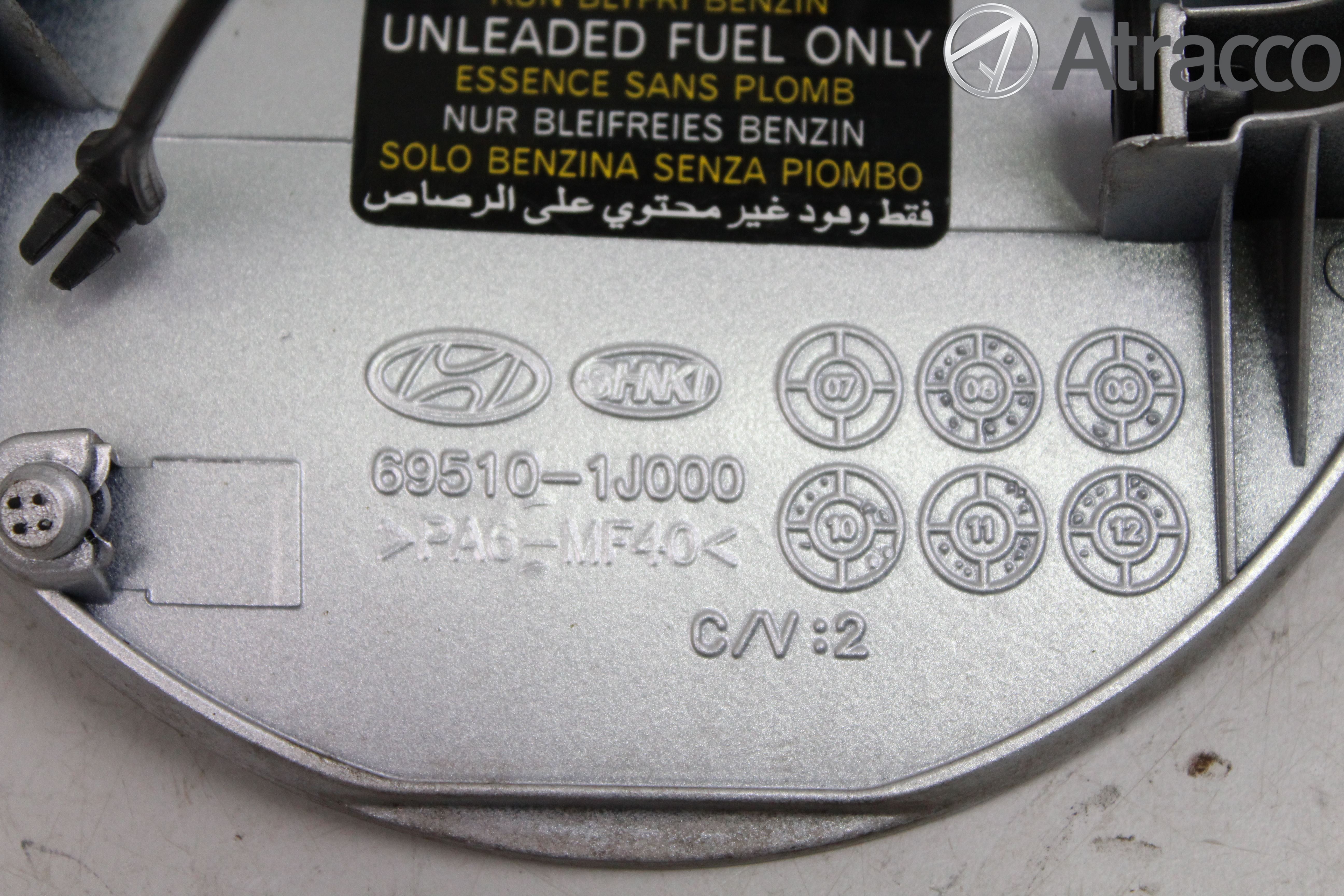 Hyundai i20 PB 09-14 Drivstoff Tankluke