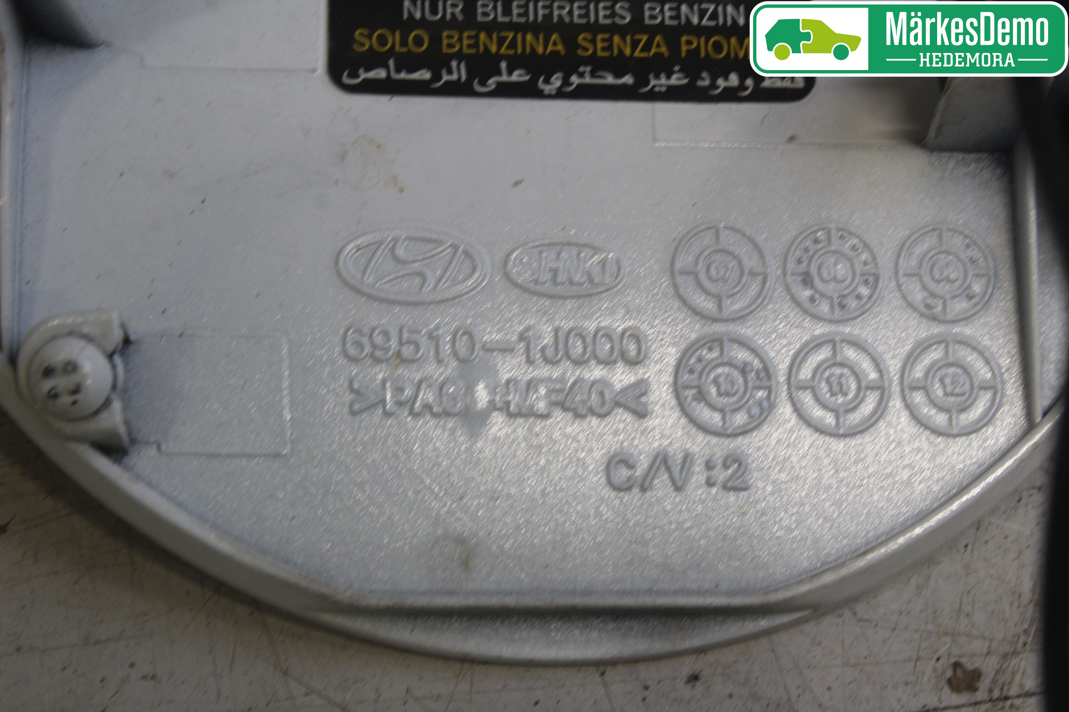 Hyundai i20 PB 09-14 Drivstoff Tankluke