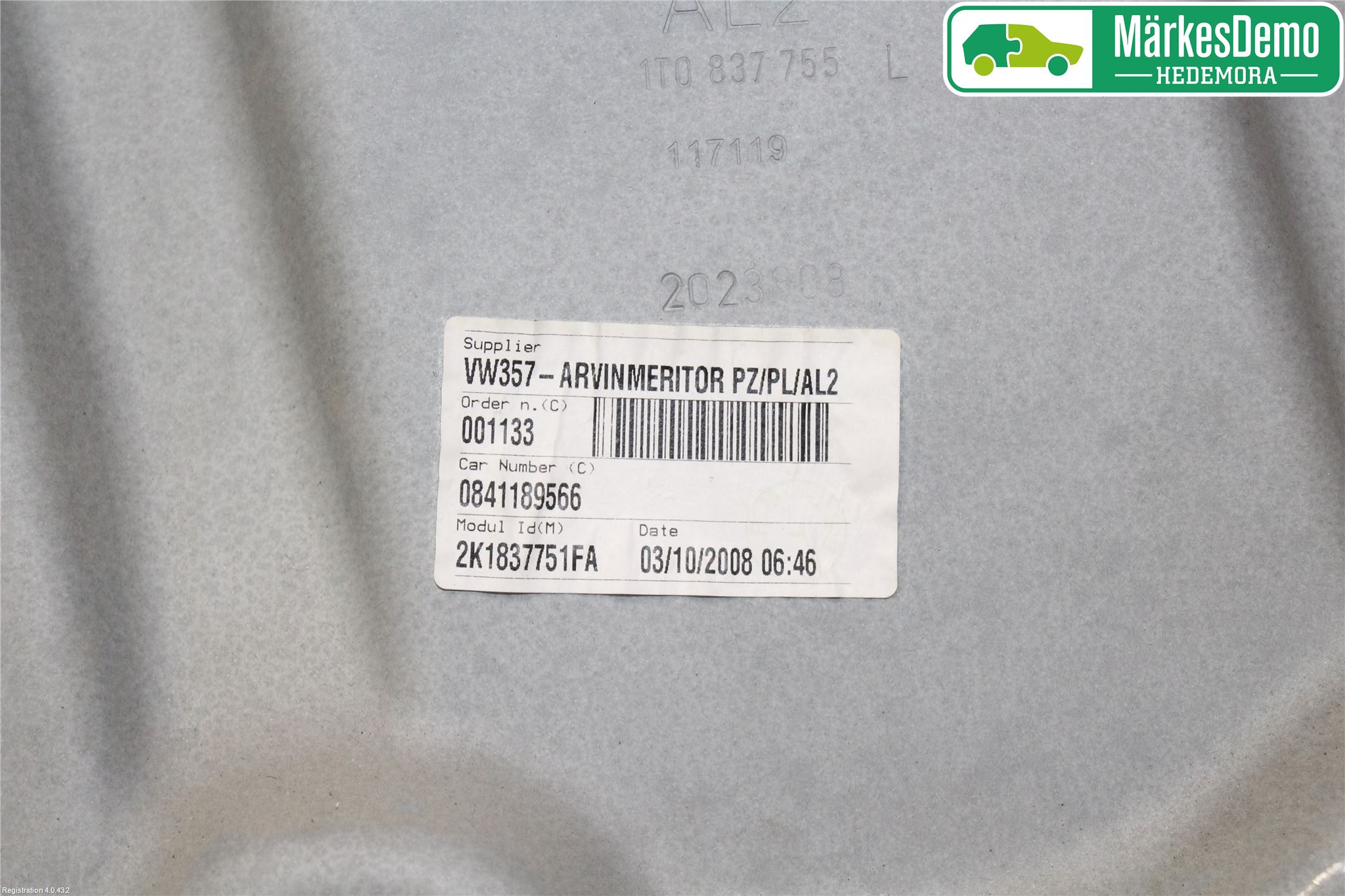 Volkswagen VW CADDY      04-10 Vindusheis El Komp