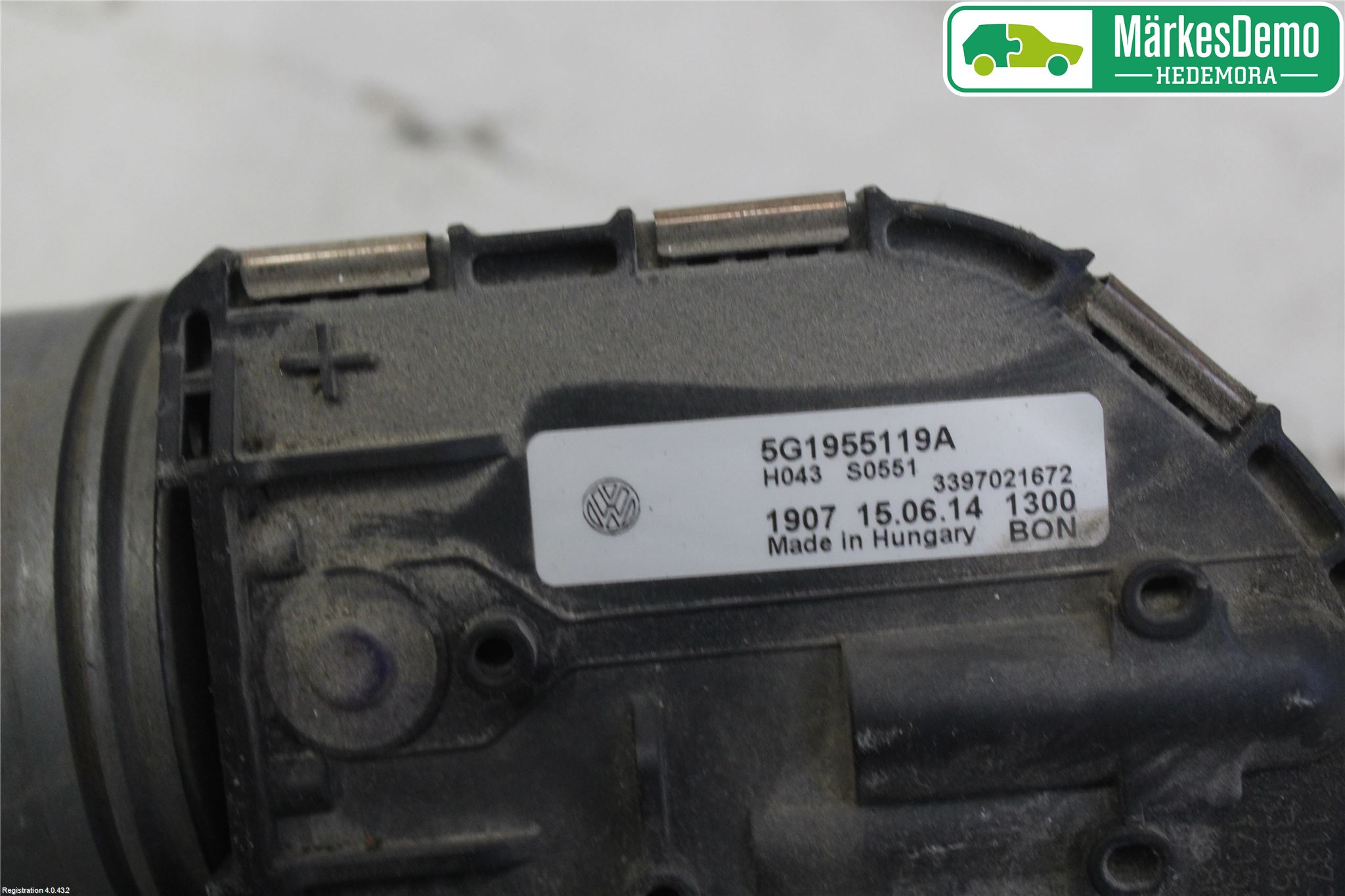 Volkswagen VW GOLF / E-GOLF VII 13-20 Viskermotor Frontrute